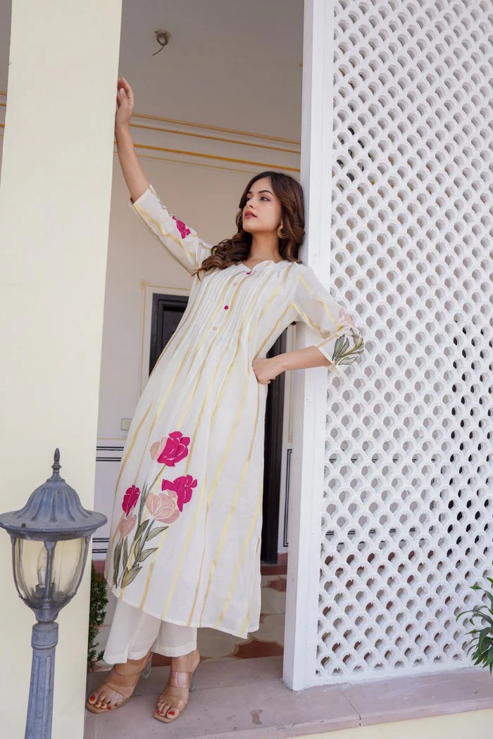 Felza Cotton A-line Pant Set - Image 8