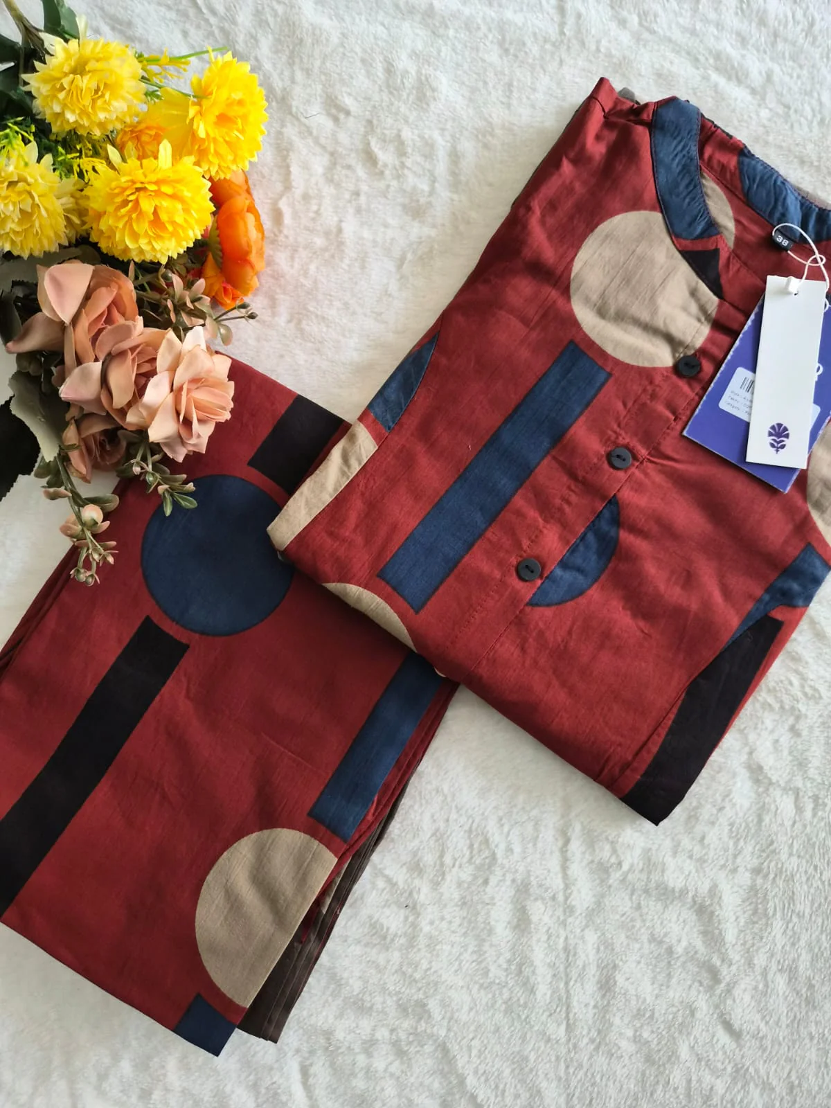 Gauri Cotton Cotton A-line Coord Set - Image 12