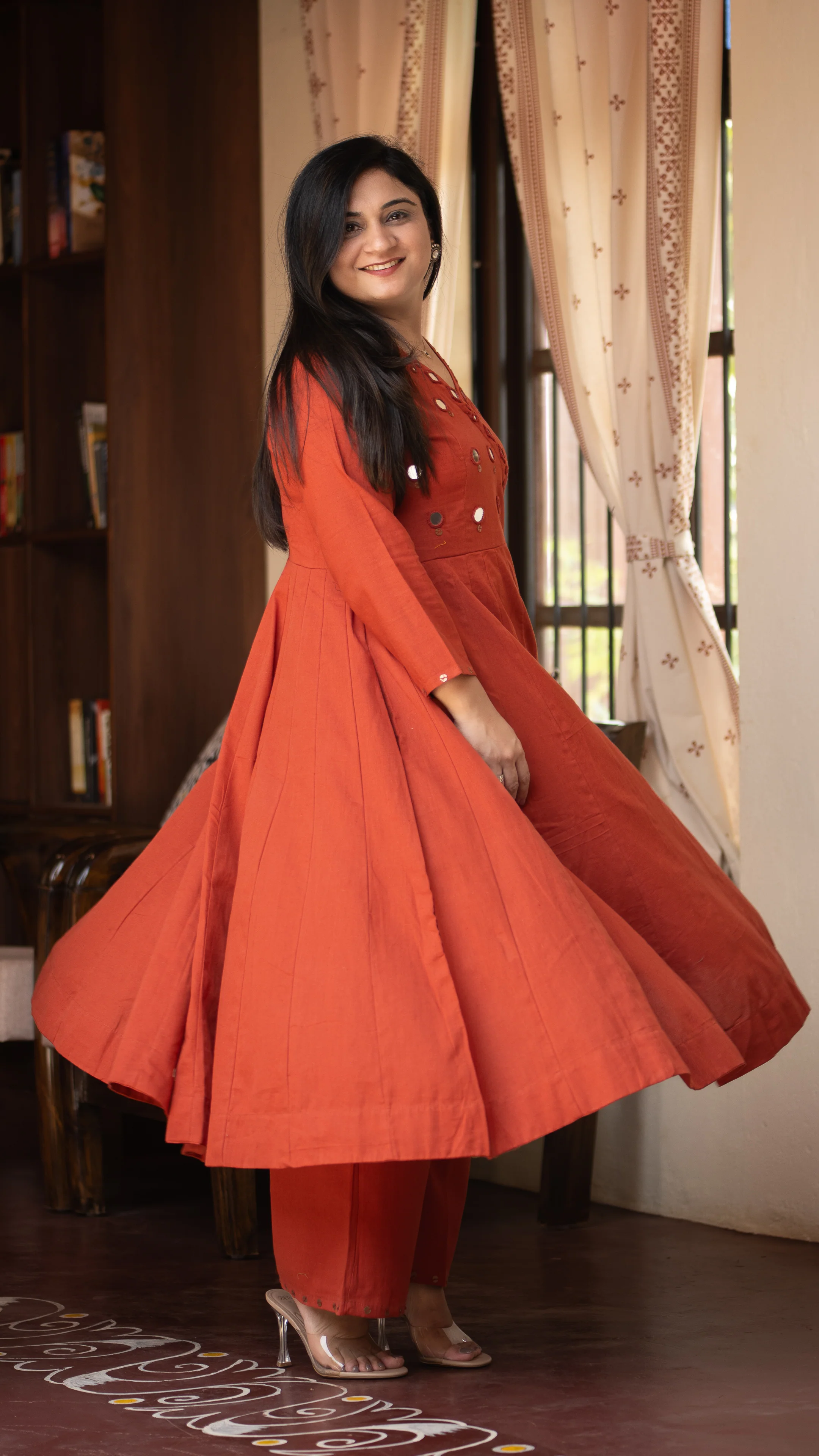 Giva Cotton Mirror Embroidered Plazo Set - Image 23