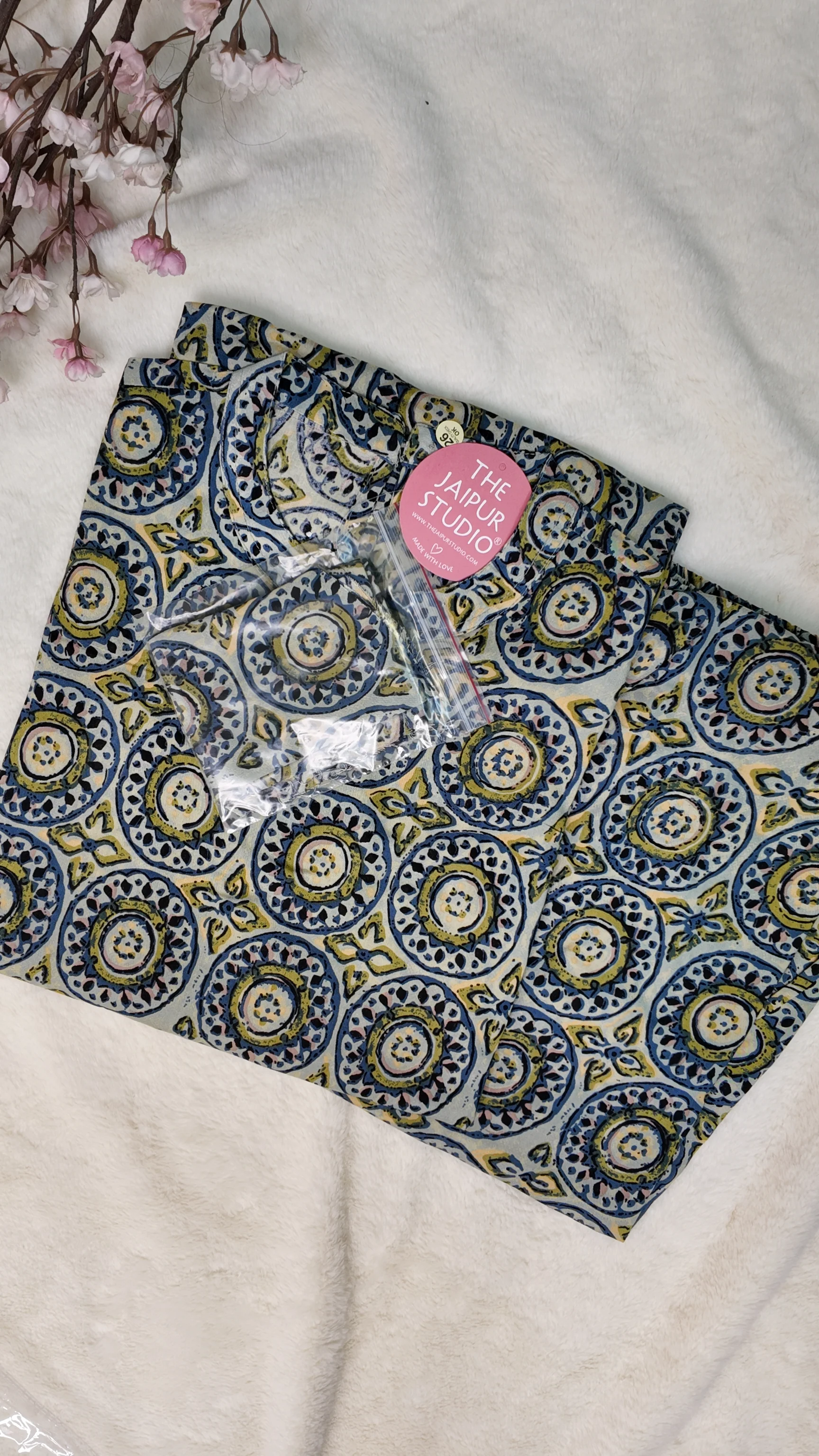 Grey Printed Casual A-line Coord Set - Image 5