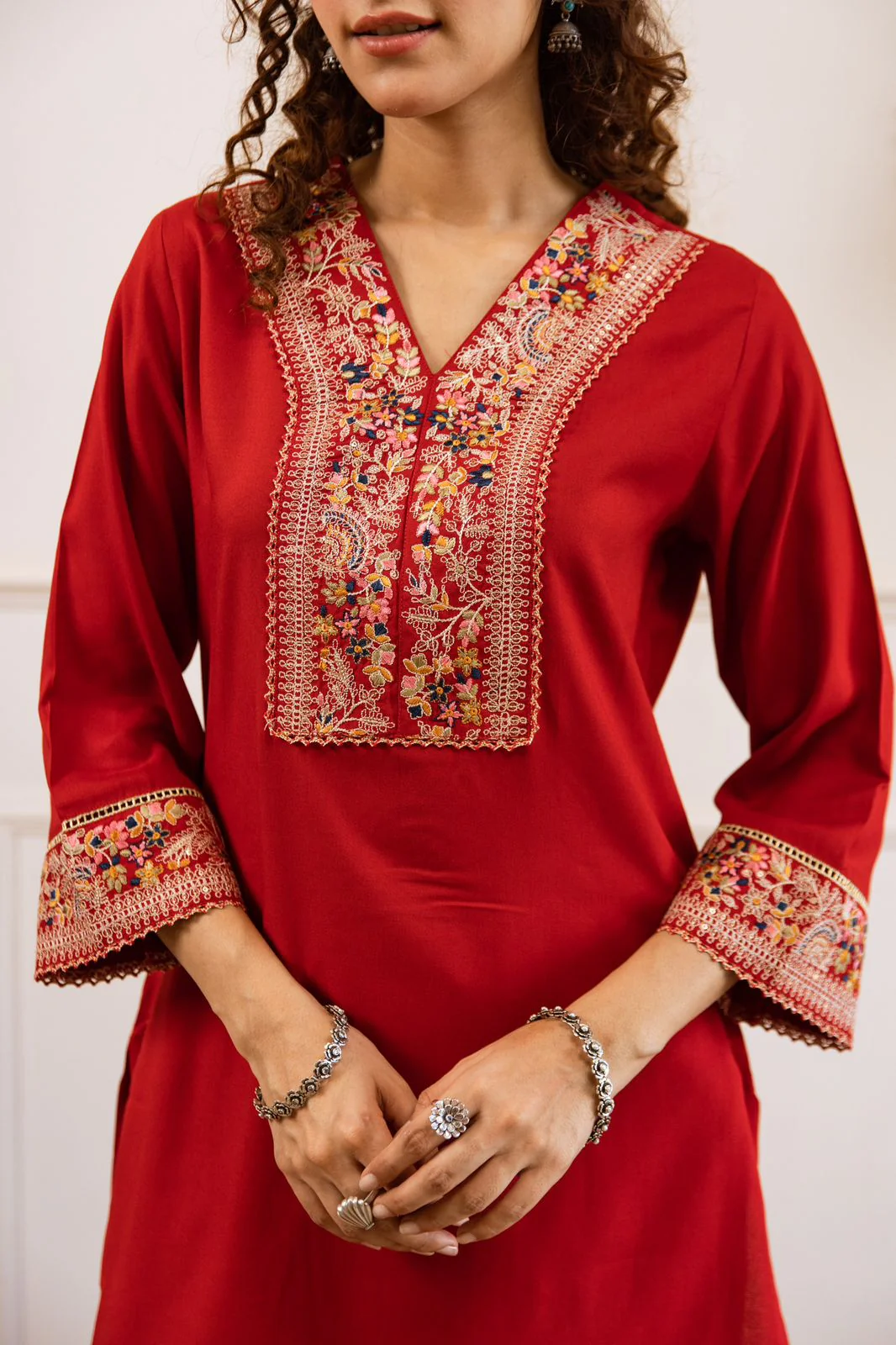 Gulbahaar Two-Piece Embroidered Coord set - Image 10