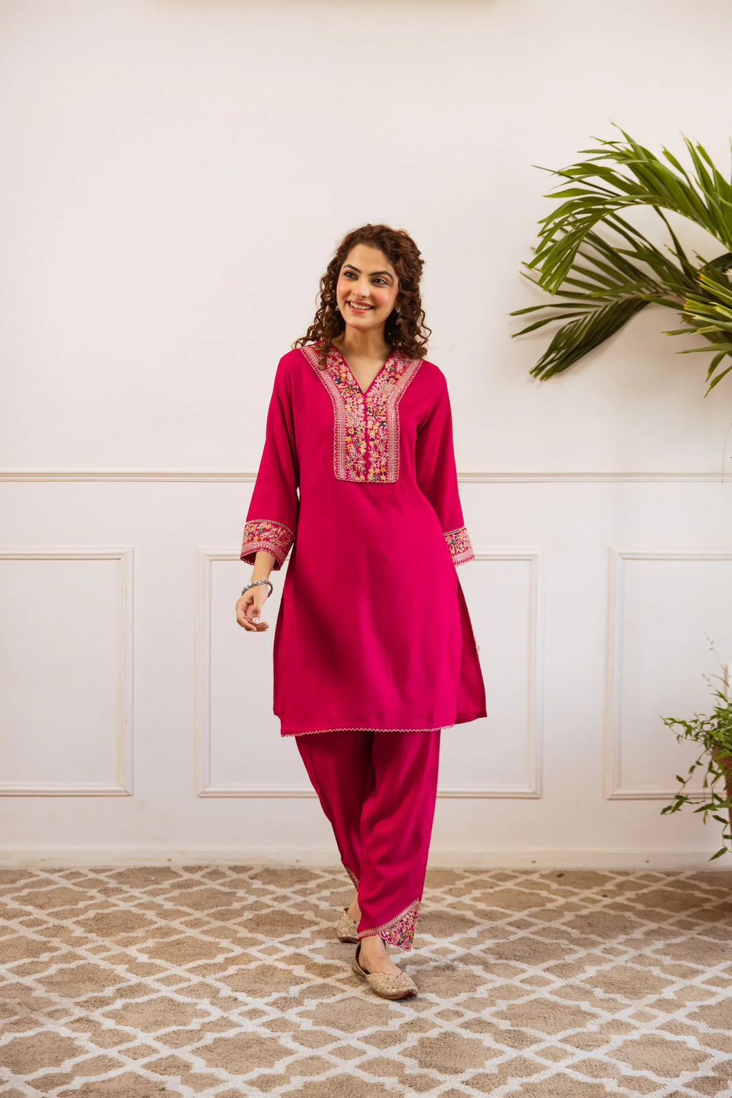 Gulbahaar Two-Piece Embroidered Coord set - Image 12