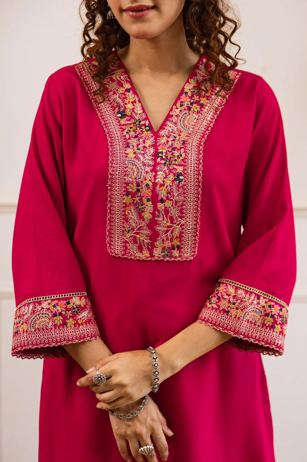 Gulbahaar Two-Piece Embroidered Coord set - Image 13