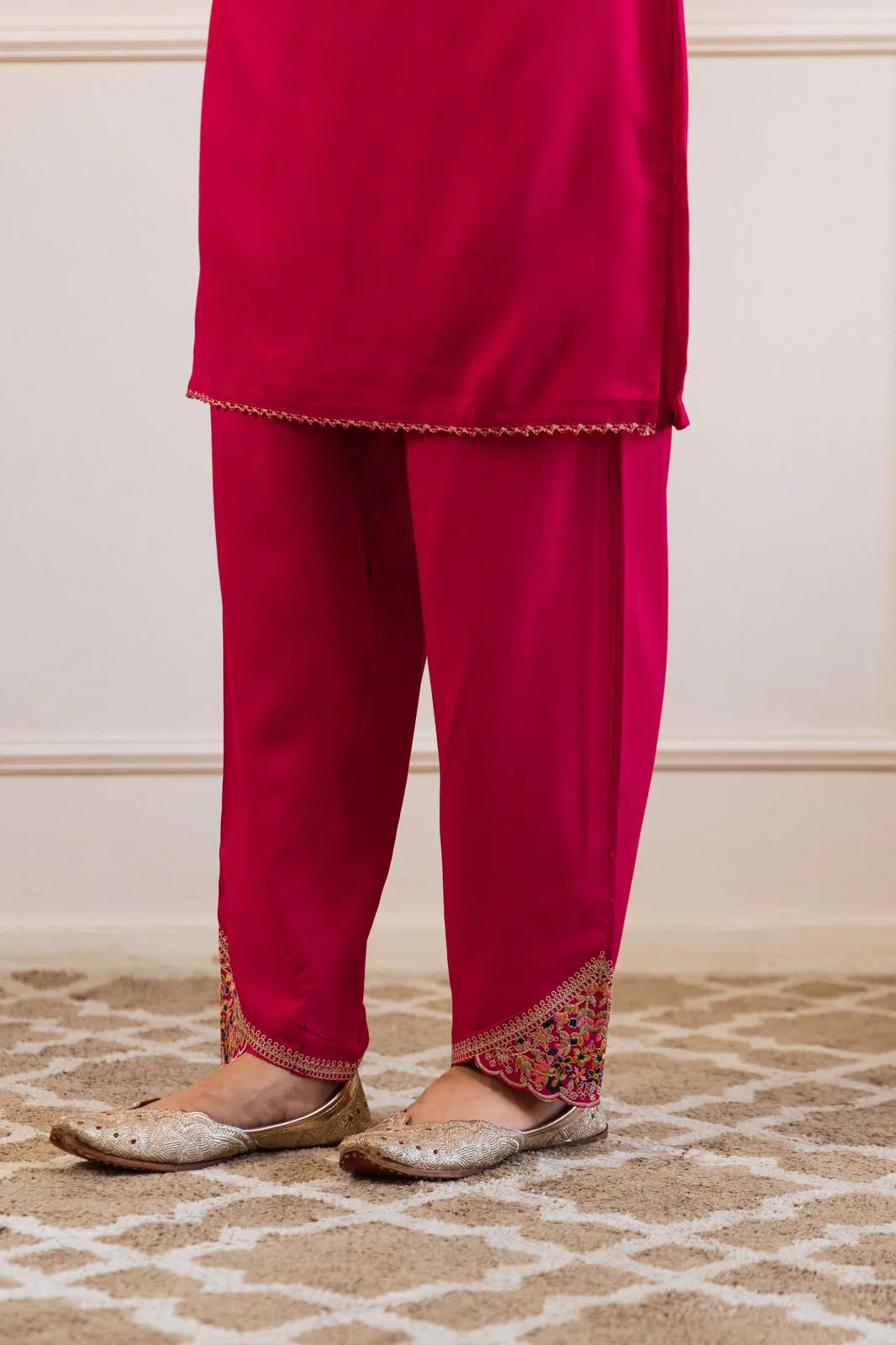 Gulbahaar Two-Piece Embroidered Coord set - Image 14