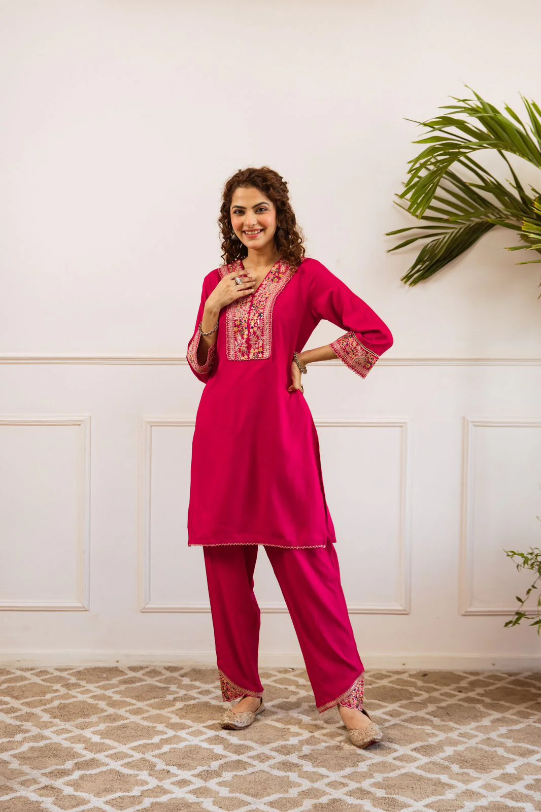 Gulbahaar Two-Piece Embroidered Coord set - Image 16