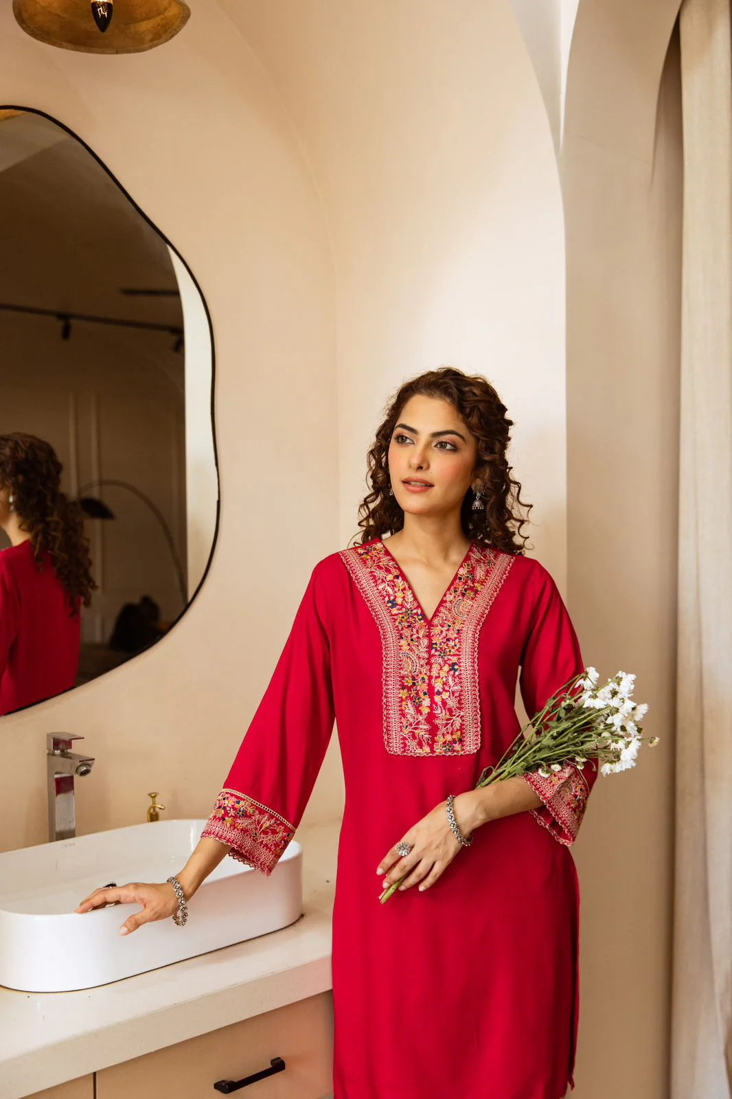 Gulbahaar Two-Piece Embroidered Coord set - Image 3