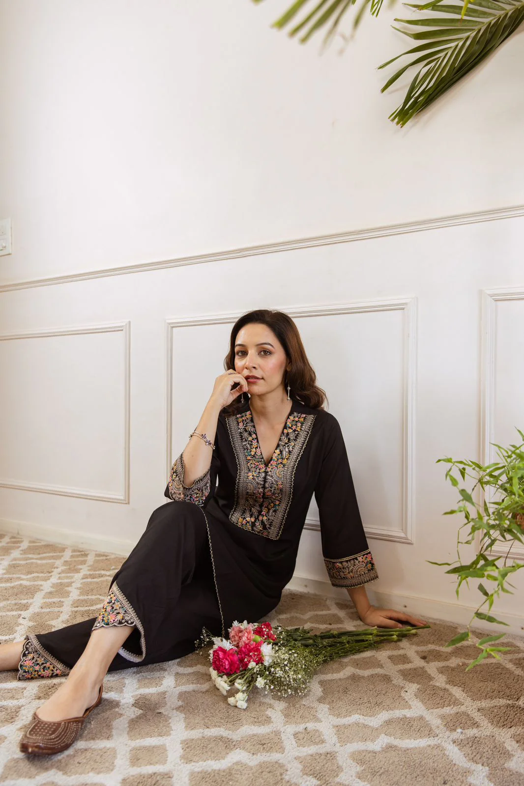 Gulbahaar Two-Piece Embroidered Coord set - Image 6