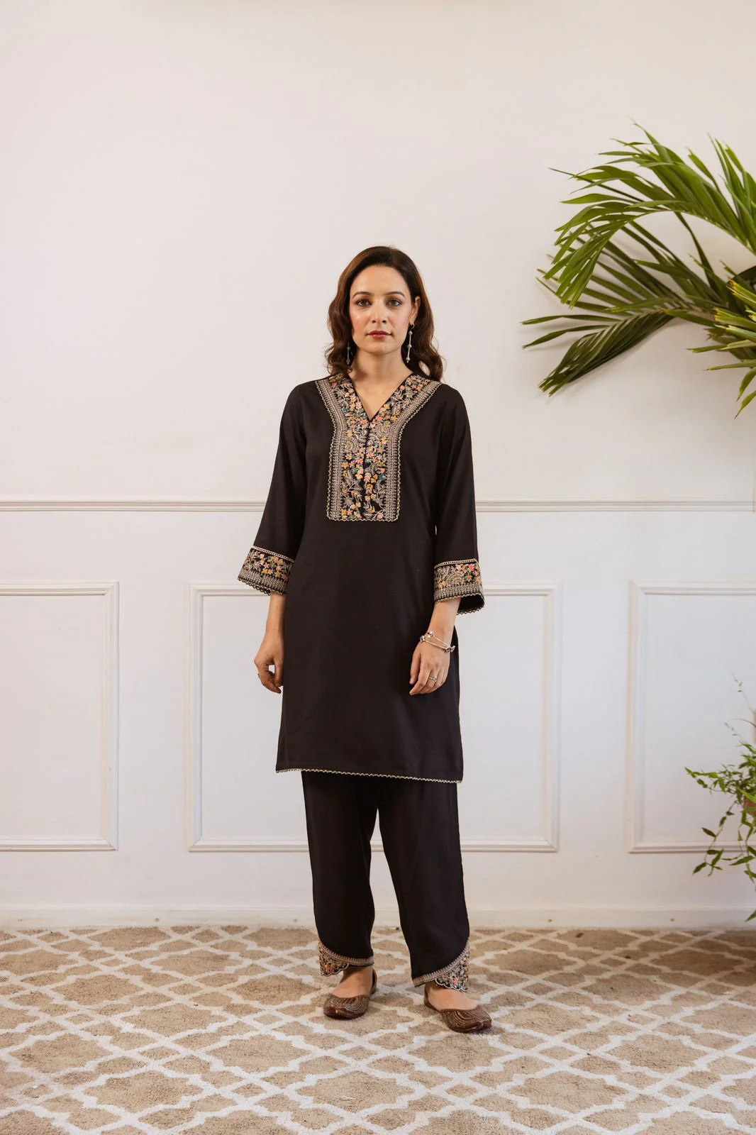 Gulbahaar Two-Piece Embroidered Coord set - Image 8