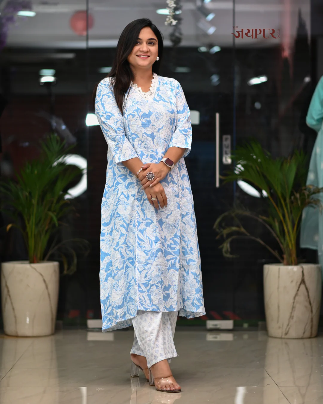 Hanika Cotton A-line Plazo Coord Set - Image 7