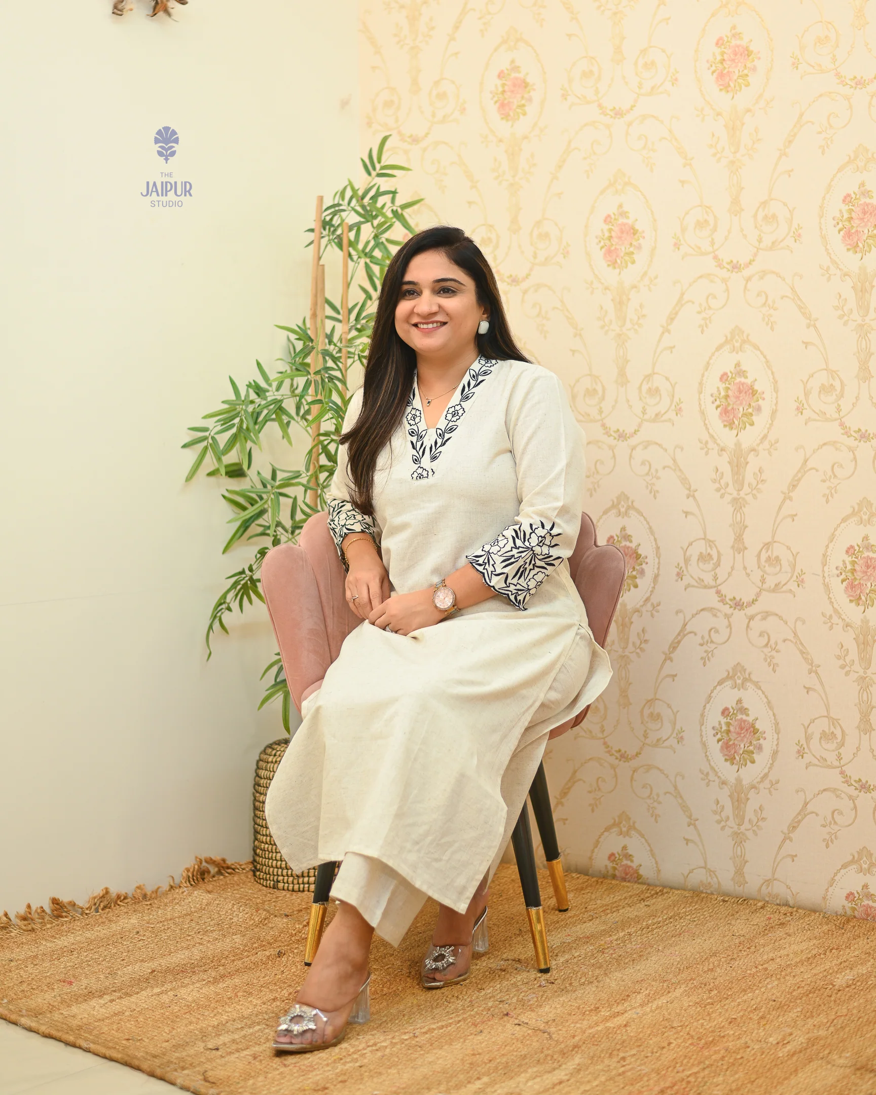 Jamia Cotton Embroidered Coord Set - Image 4