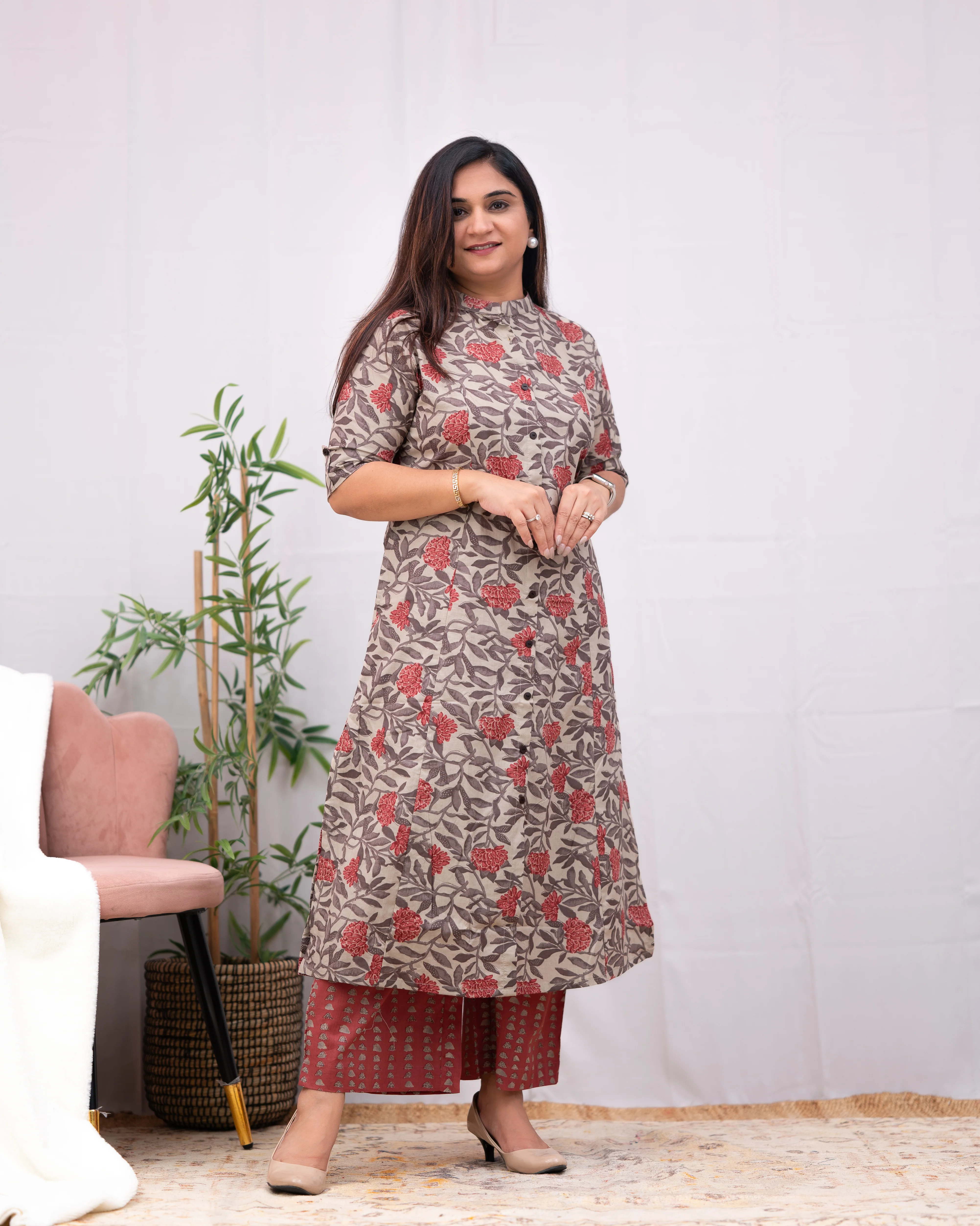 Jamia Floral Cotton Coord set - Image 4
