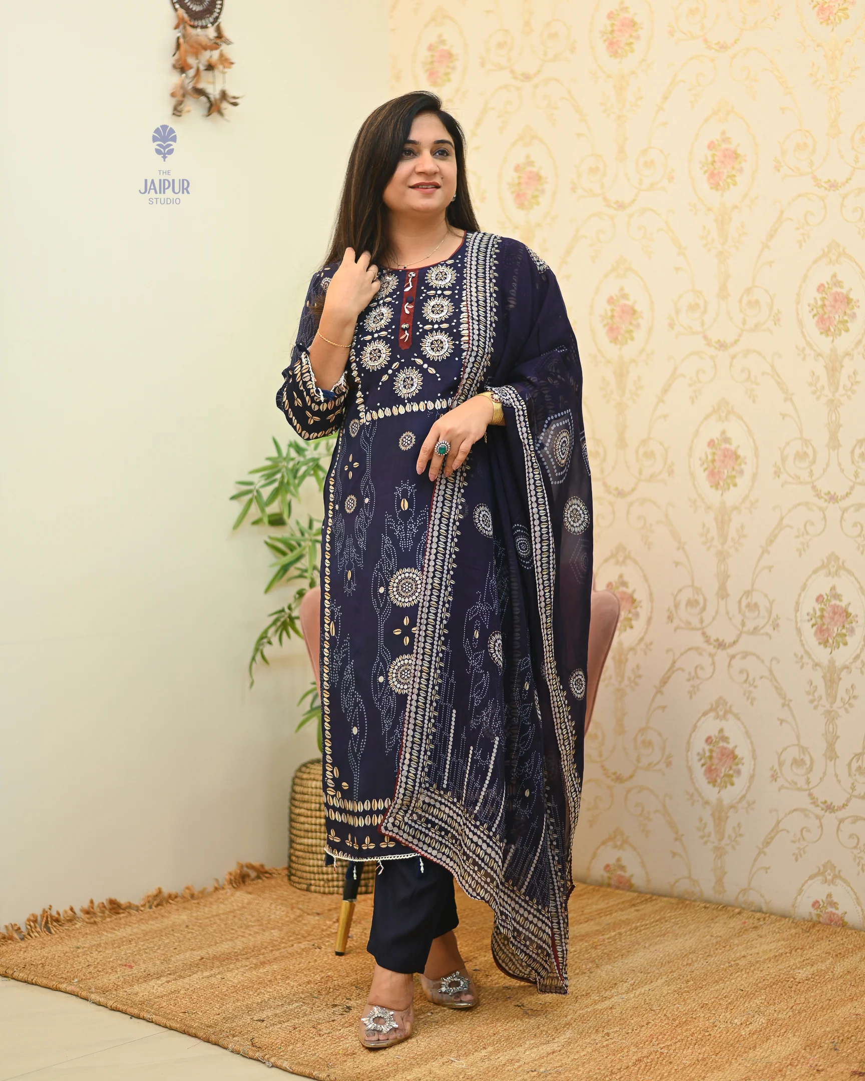 Joshina Premium Muslin Hand Embroidered Pant Set - Image 2