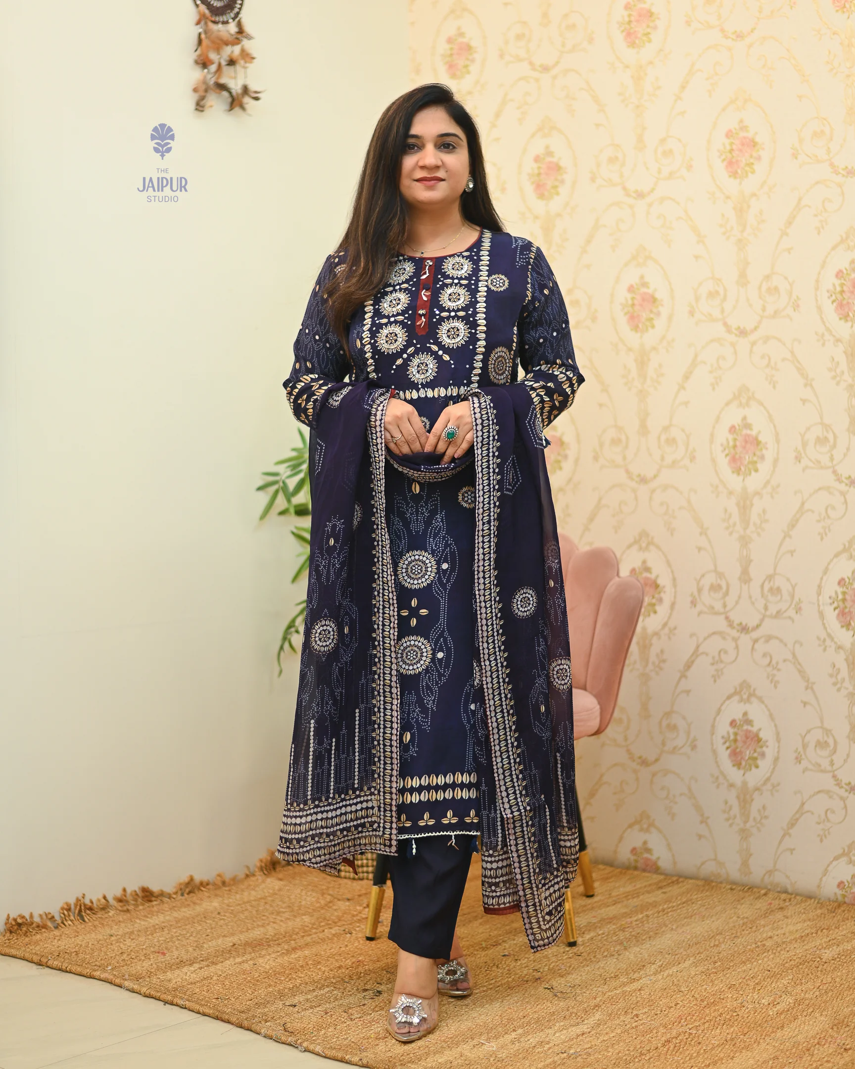 Joshina Premium Muslin Hand Embroidered Pant Set - Image 3