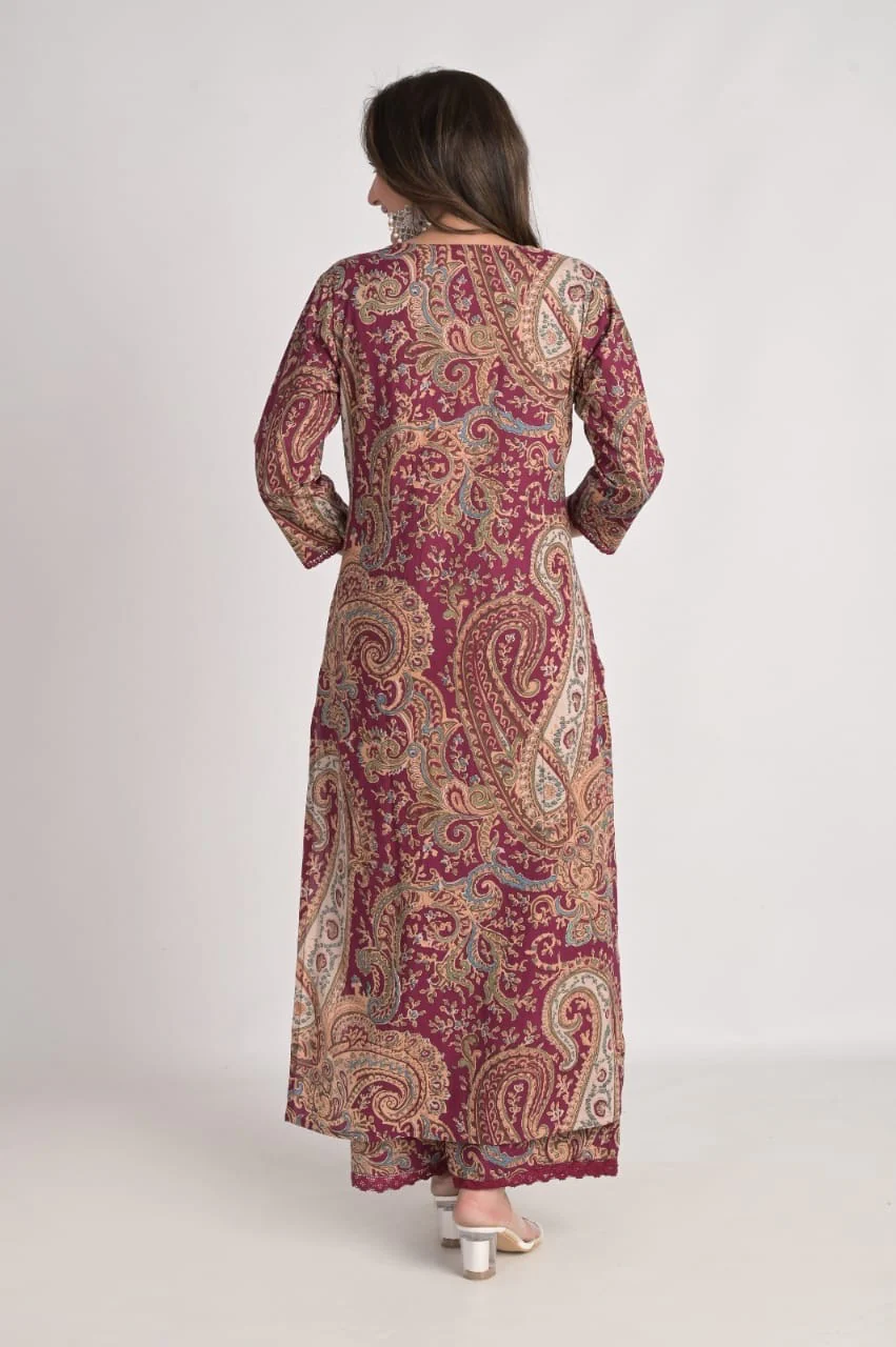 Kalamkari Embroidered Cotton Coord Set - Image 13