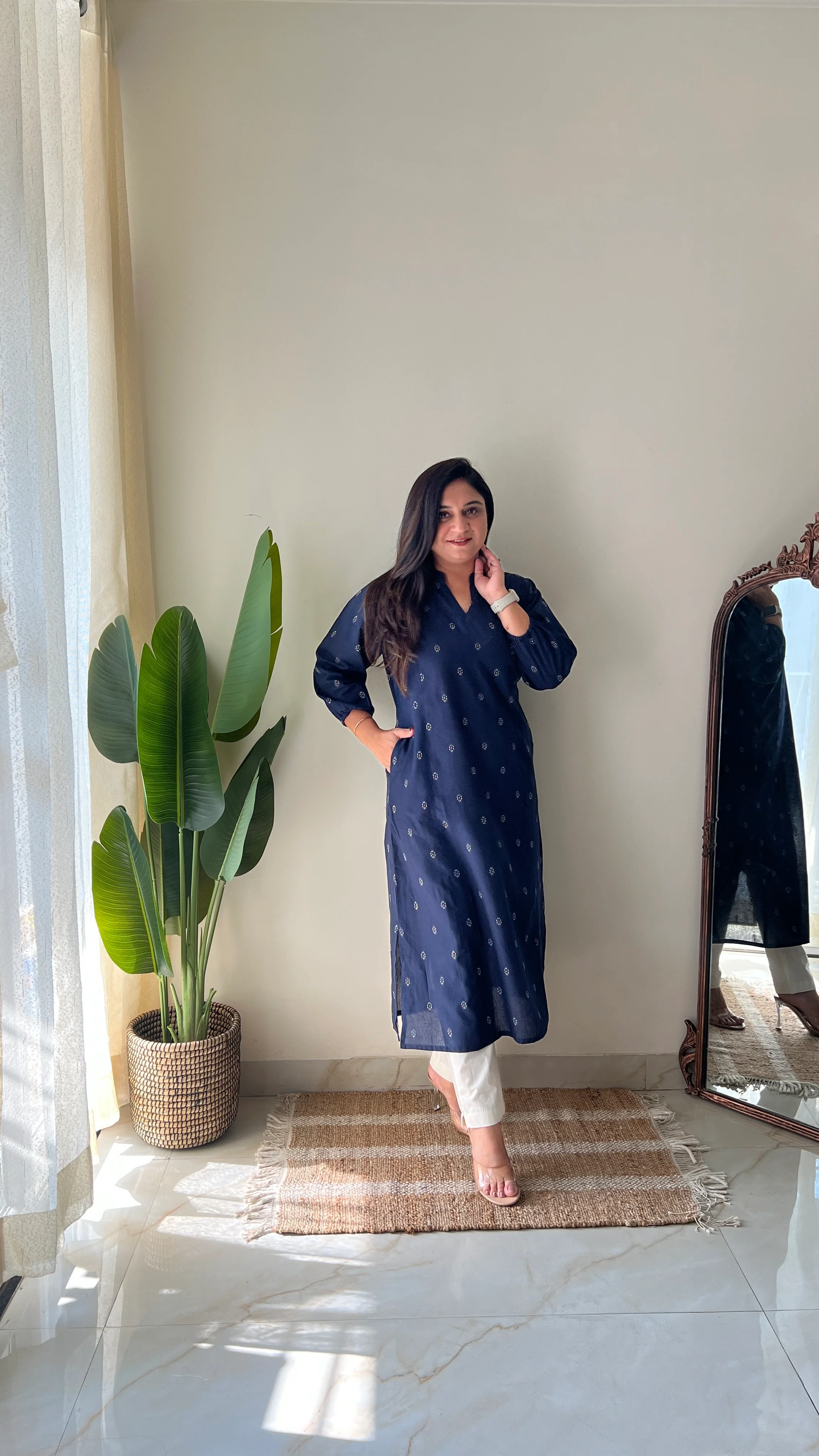 Kanya Handloom Cotton A-line kurta - Image 9