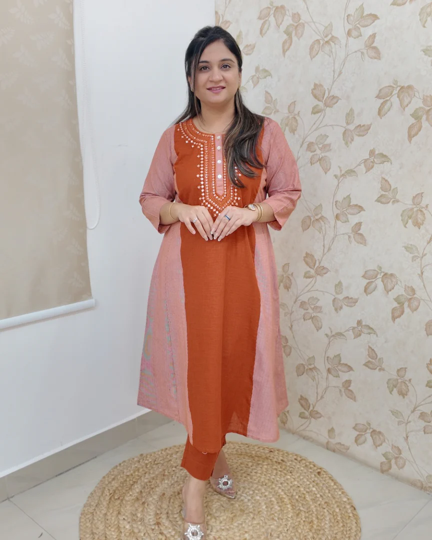 Kanya Handloom Embroidered Pant Set - Image 11