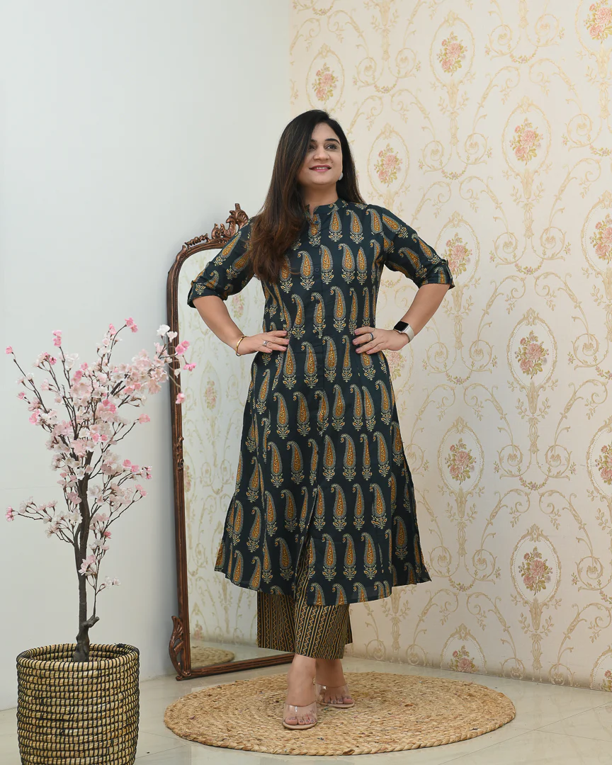 Kashish A-line Cotton Coord set - Image 3