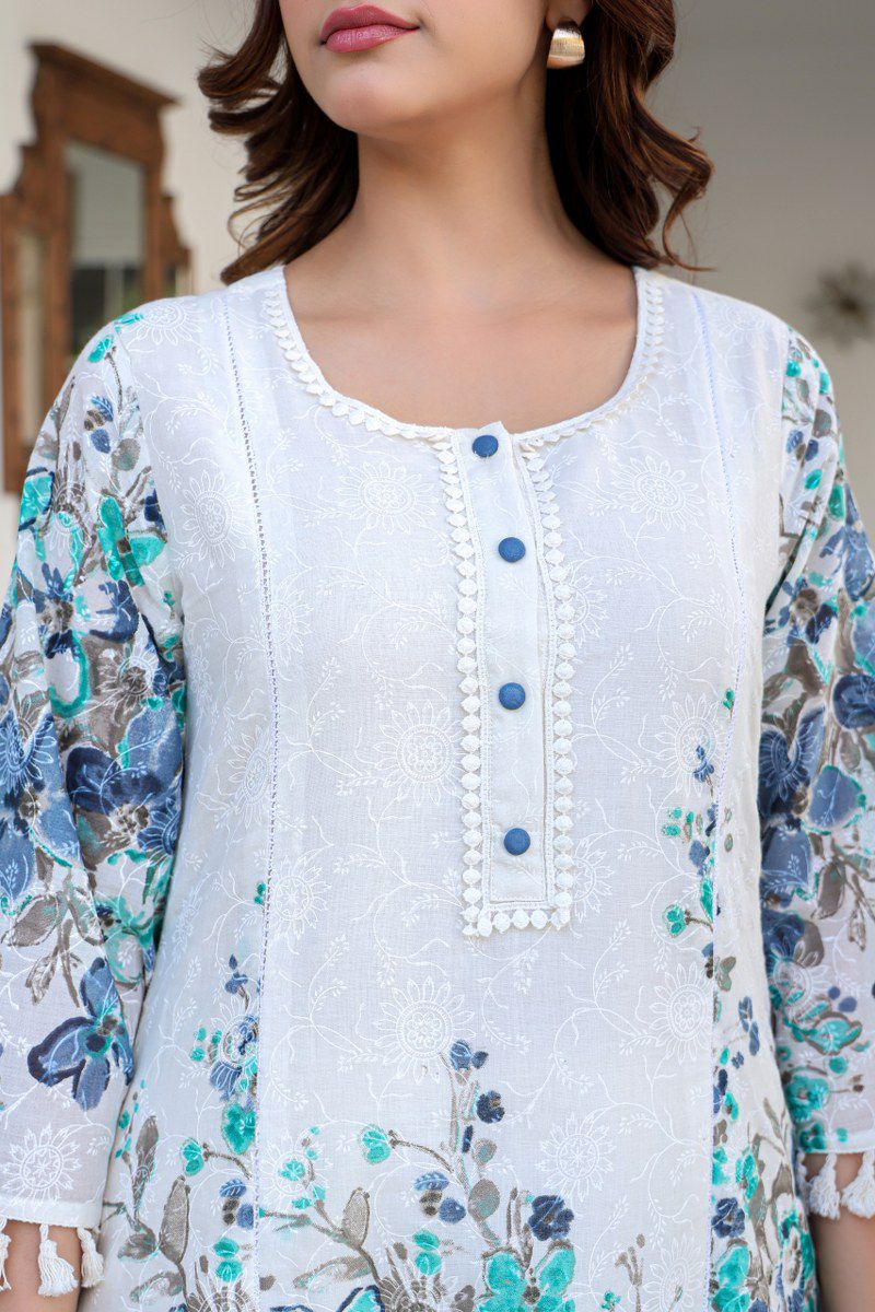 Kashvi Premium Mul Cotton Floral Coord Set - Image 14