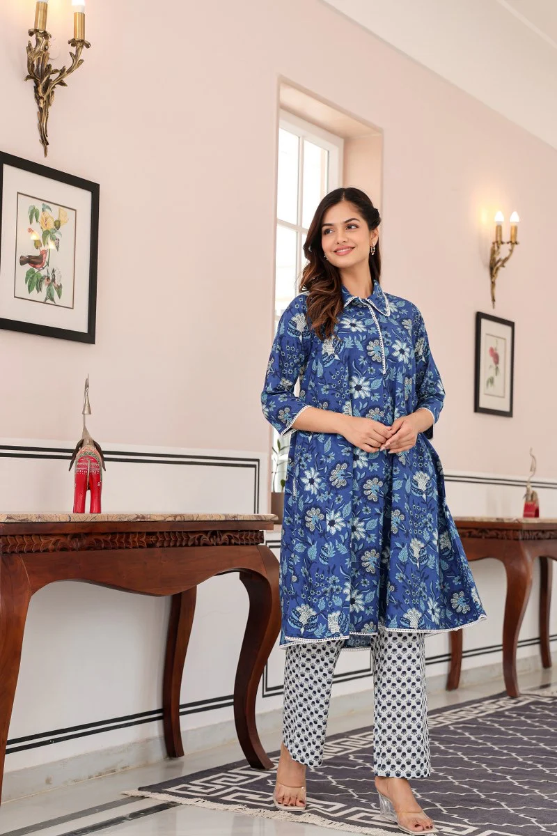 Kaya Cotton Handblock A-line Coord Set - Image 9