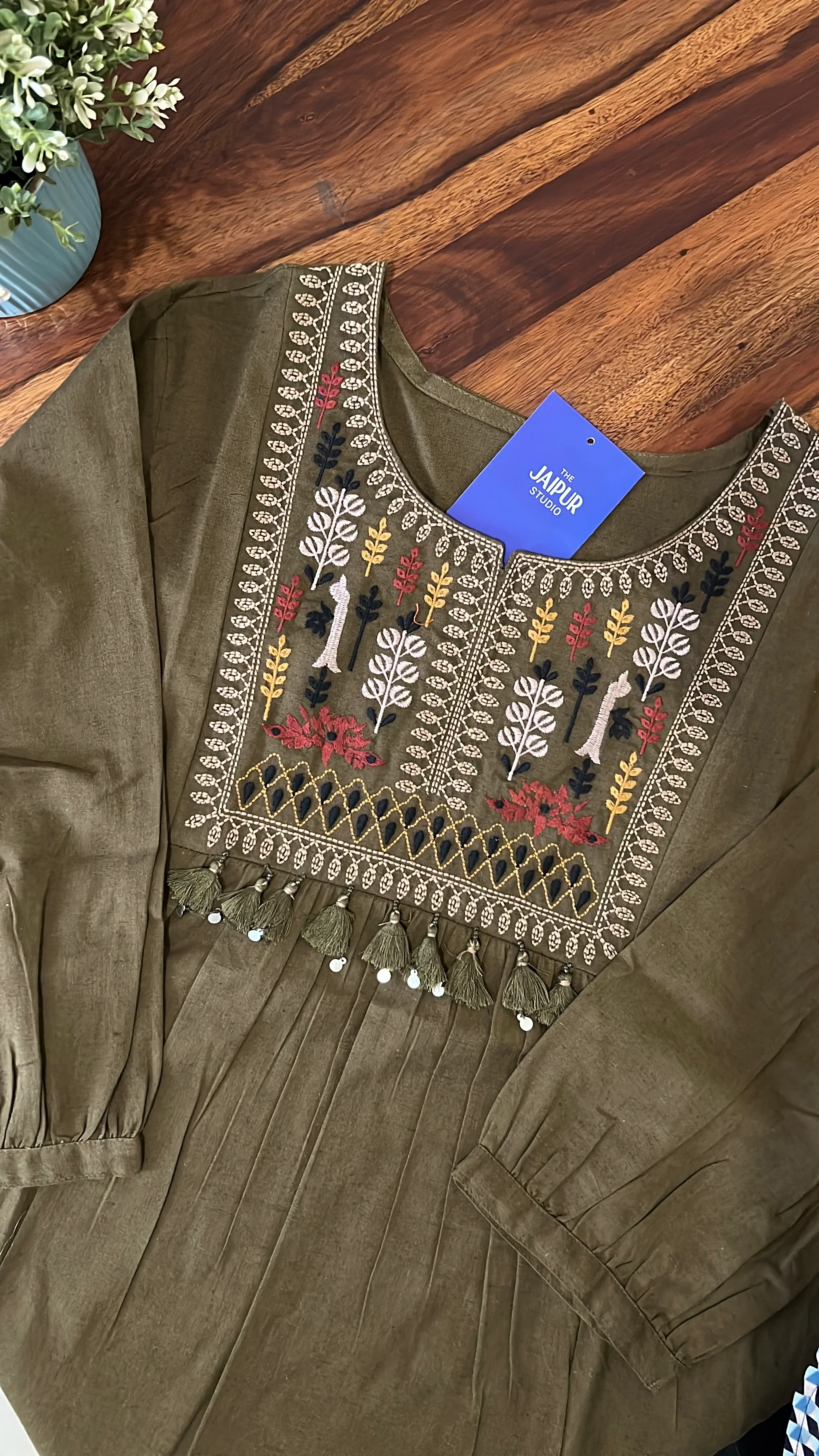 Krisha Cotton Embroidered Short Top - Image 10