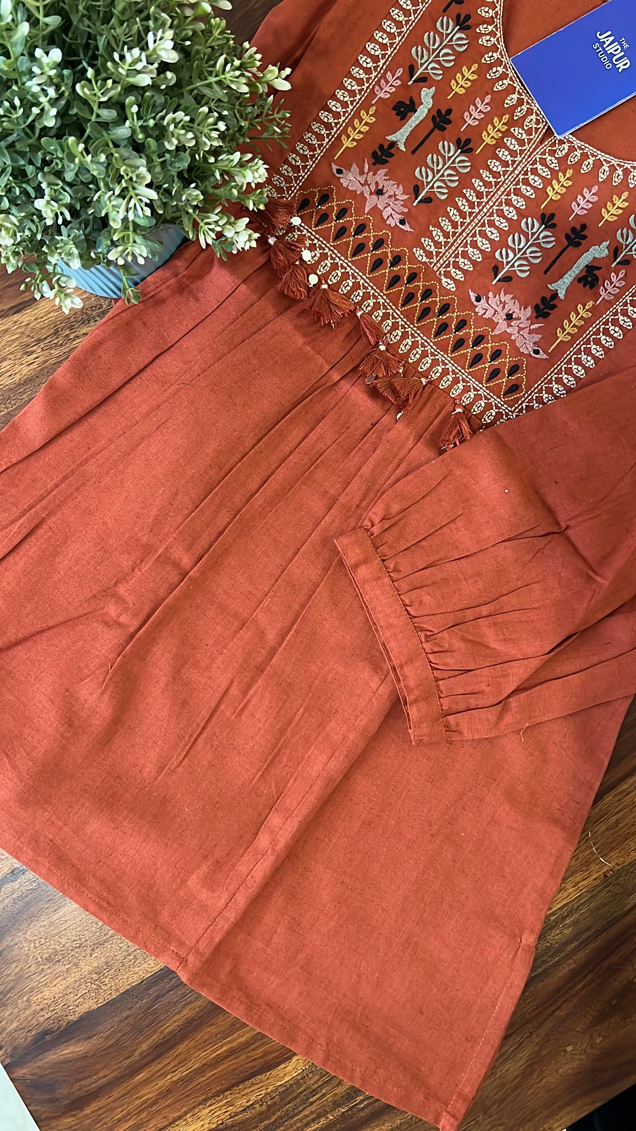 Krisha Cotton Embroidered Short Top - Image 11