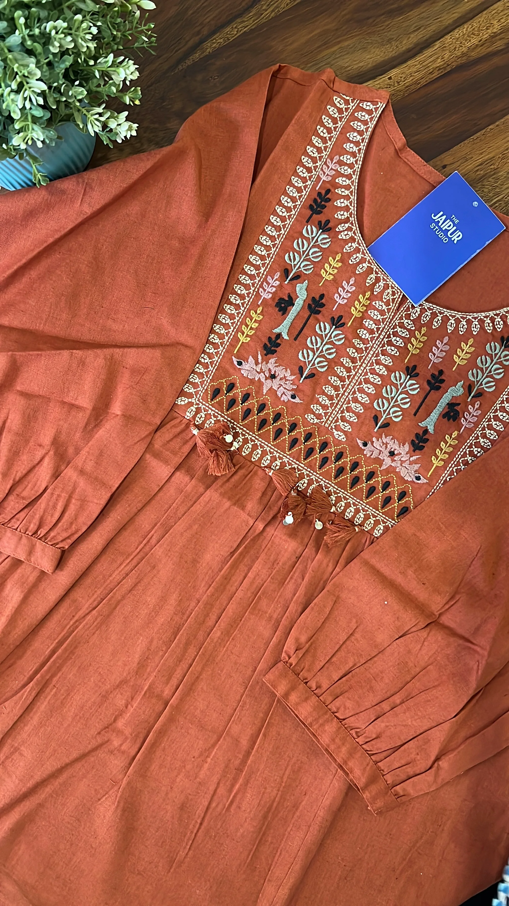 Krisha Cotton Embroidered Short Top - Image 12