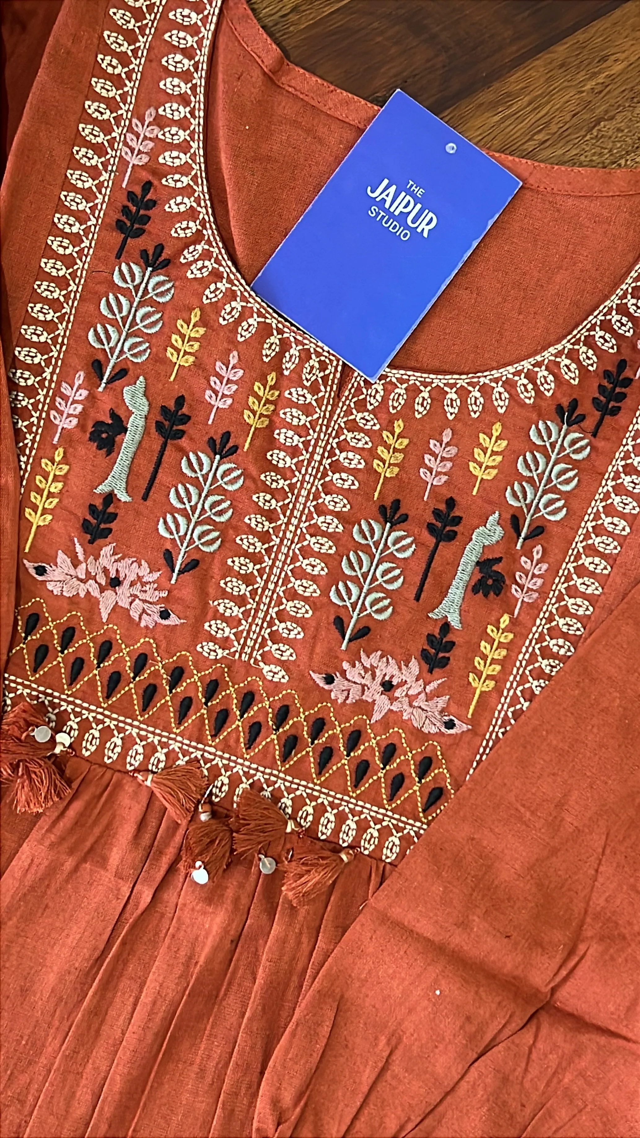 Krisha Cotton Embroidered Short Top - Image 13
