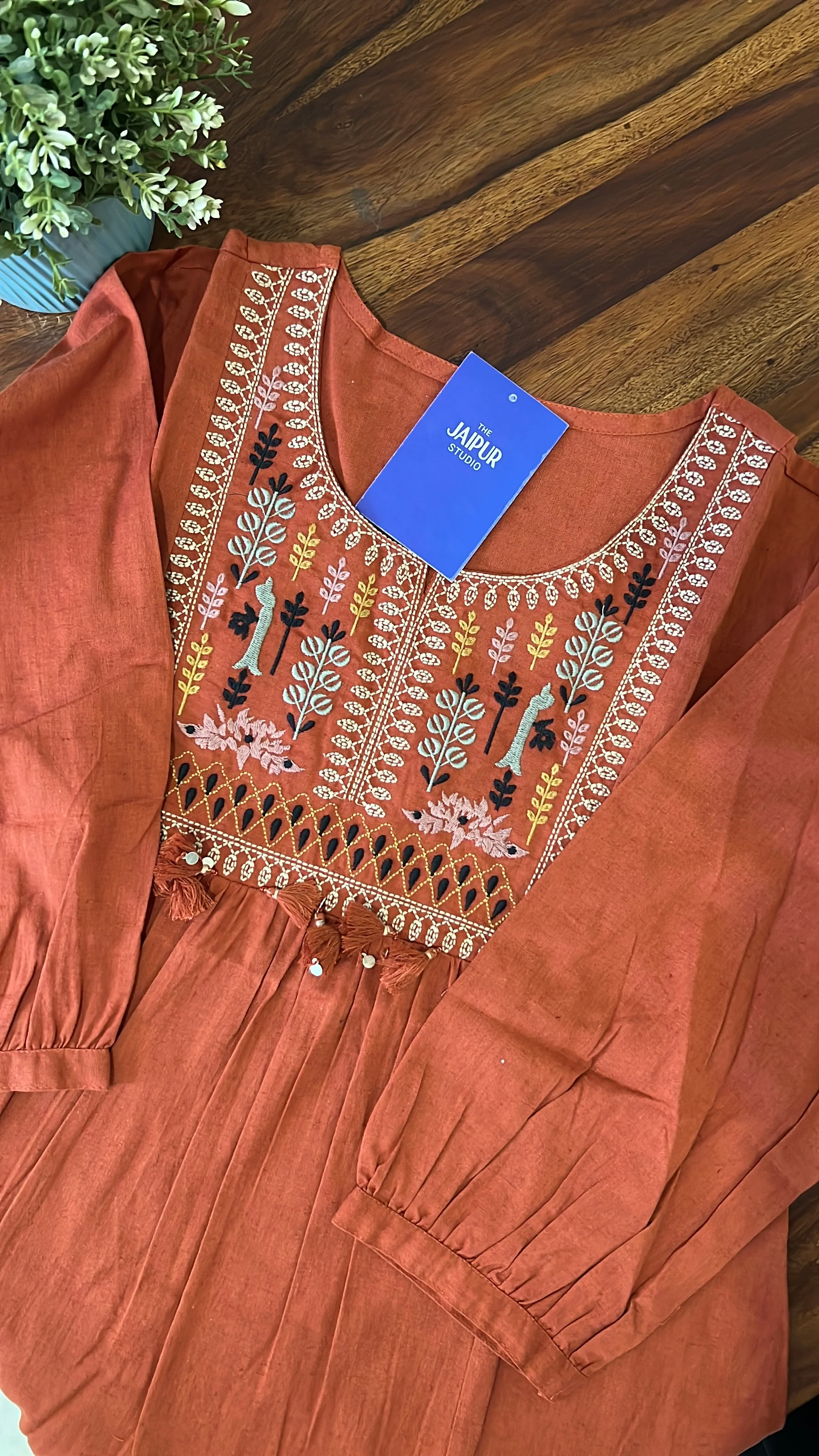 Krisha Cotton Embroidered Short Top - Image 14