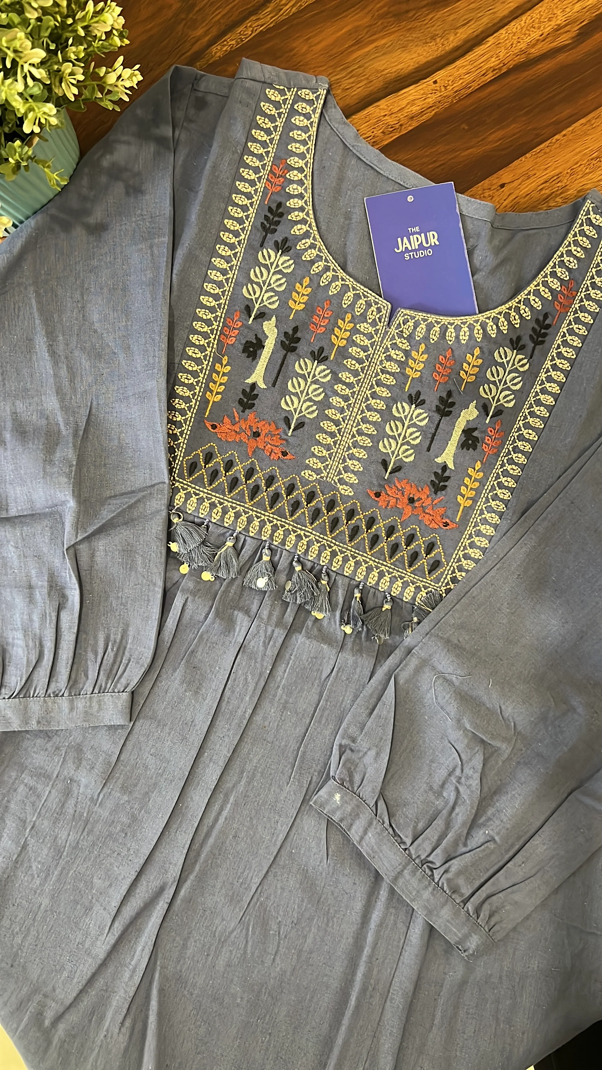Krisha Cotton Embroidered Short Top - Image 7
