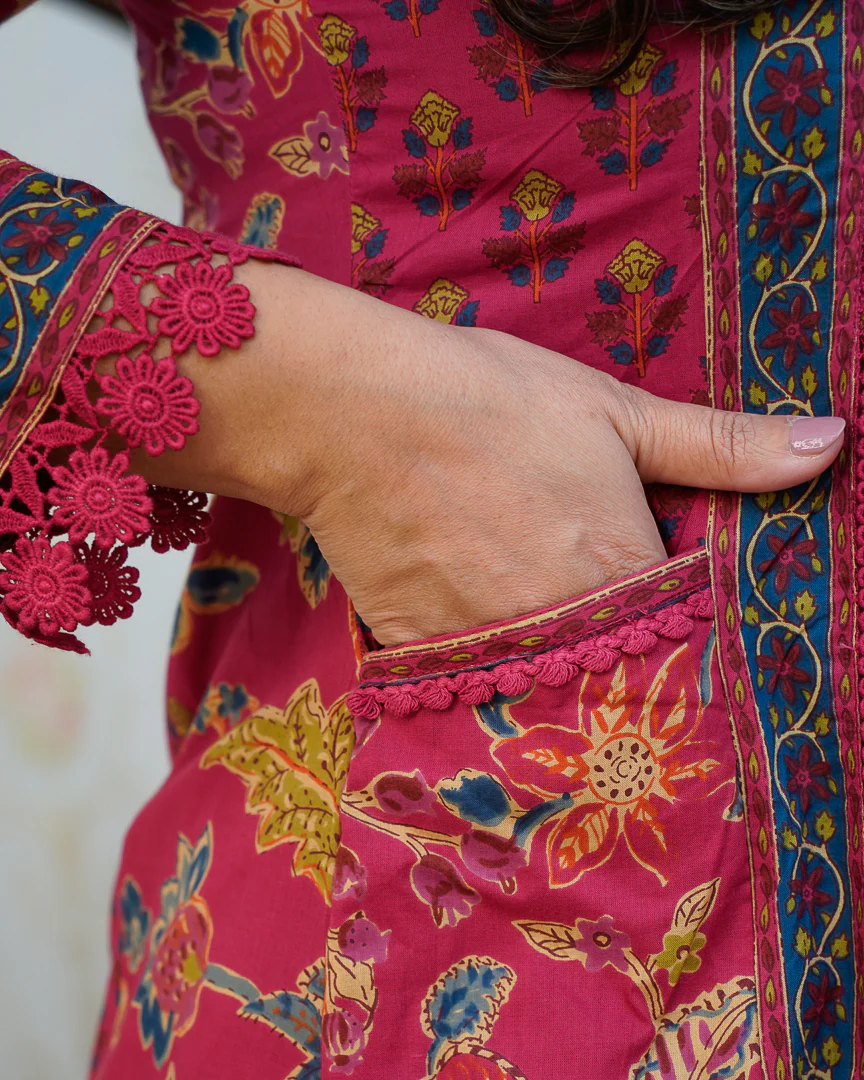 Libha Cotton Embroidered A-line Divider set - Image 18