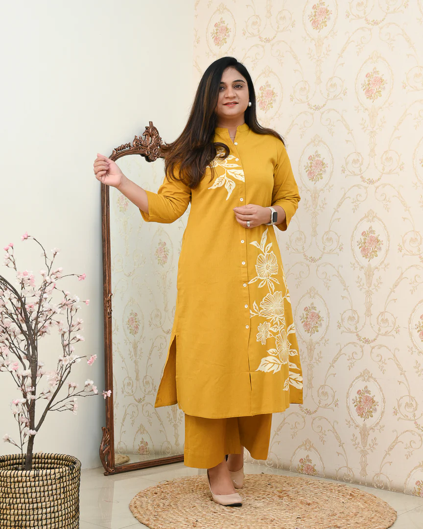 Mehreen Cotton A-line Plazo Set - Image 24