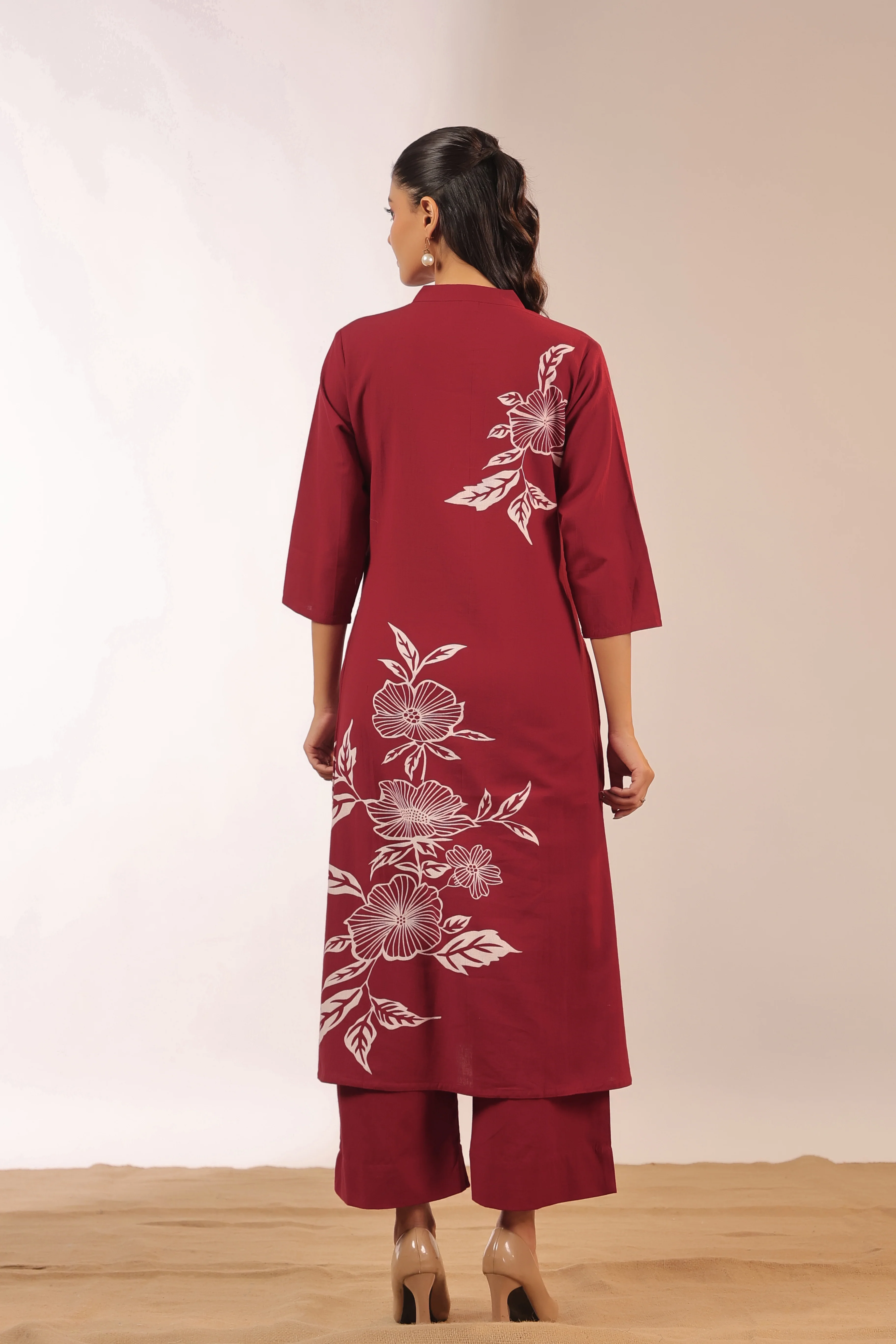 Mehreen Cotton A-line Plazo Set - Image 6