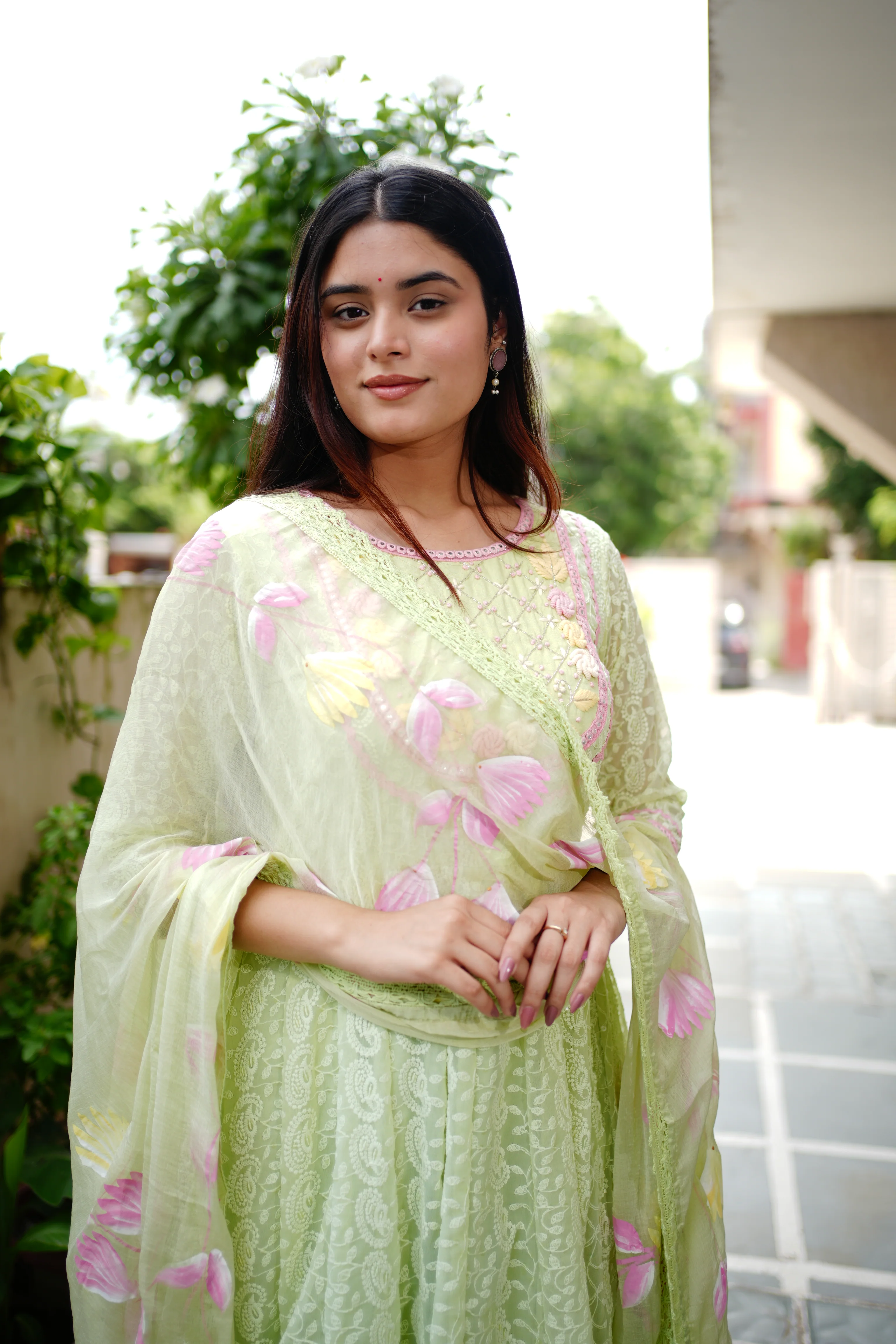 Mia Georgette HandEmbroidered Anarkali Set - Image 10
