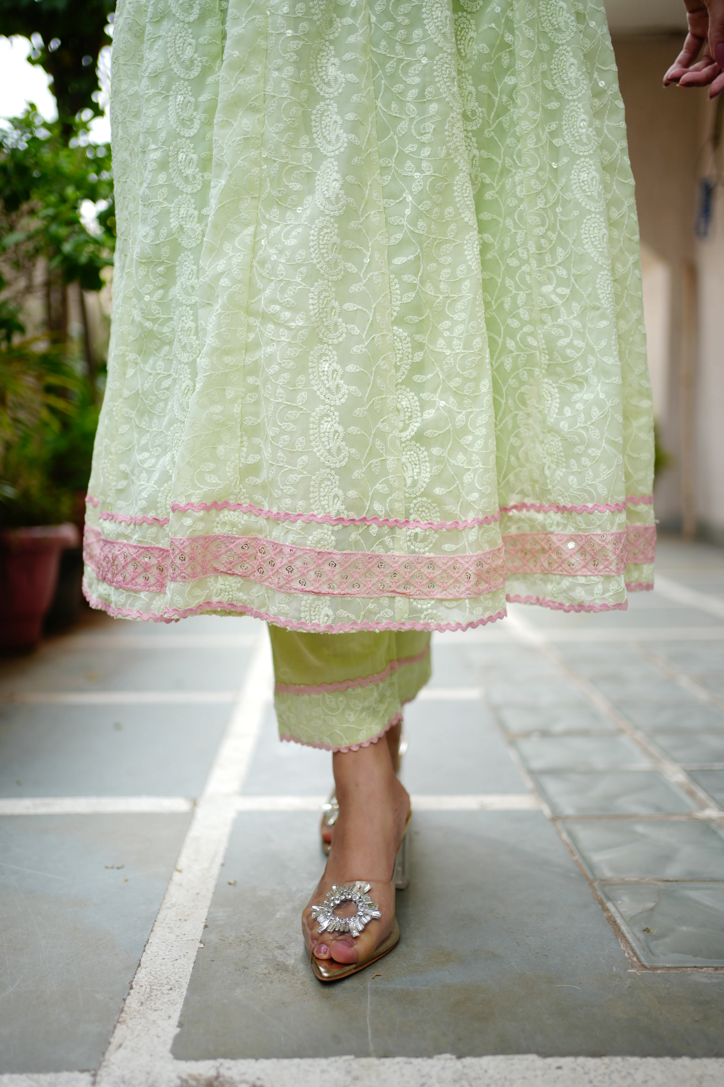 Mia Georgette HandEmbroidered Anarkali Set - Image 14