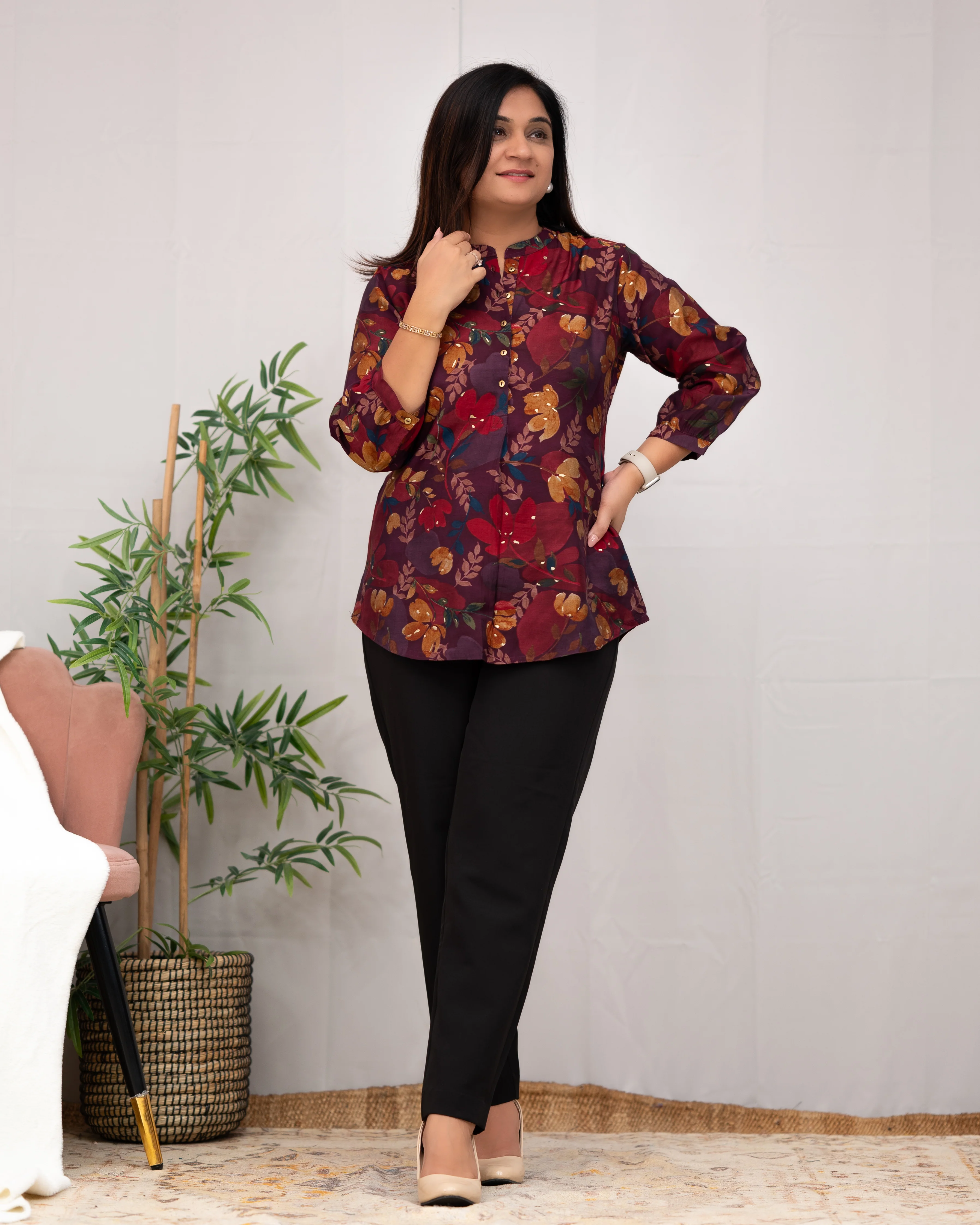 Minal Rayon Casual Short Top - Image 3