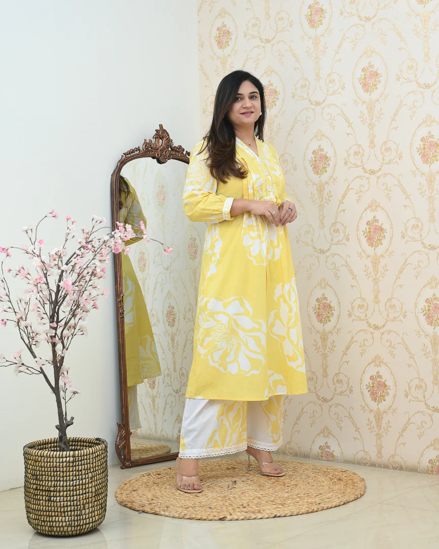 Mishika Cotton A-line Coord set
