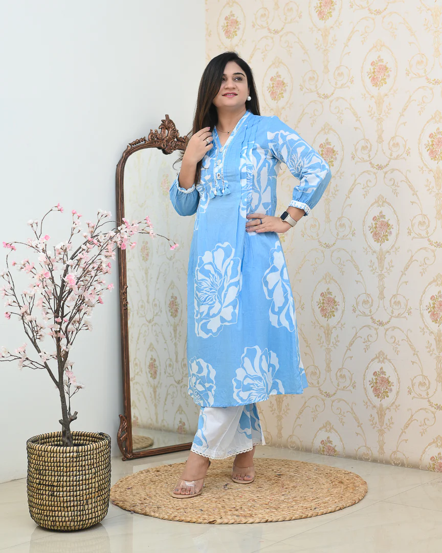 Mishika Cotton A-line Coord set - Image 10