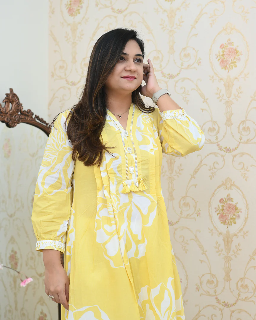 Mishika Cotton A-line Coord set - Image 12