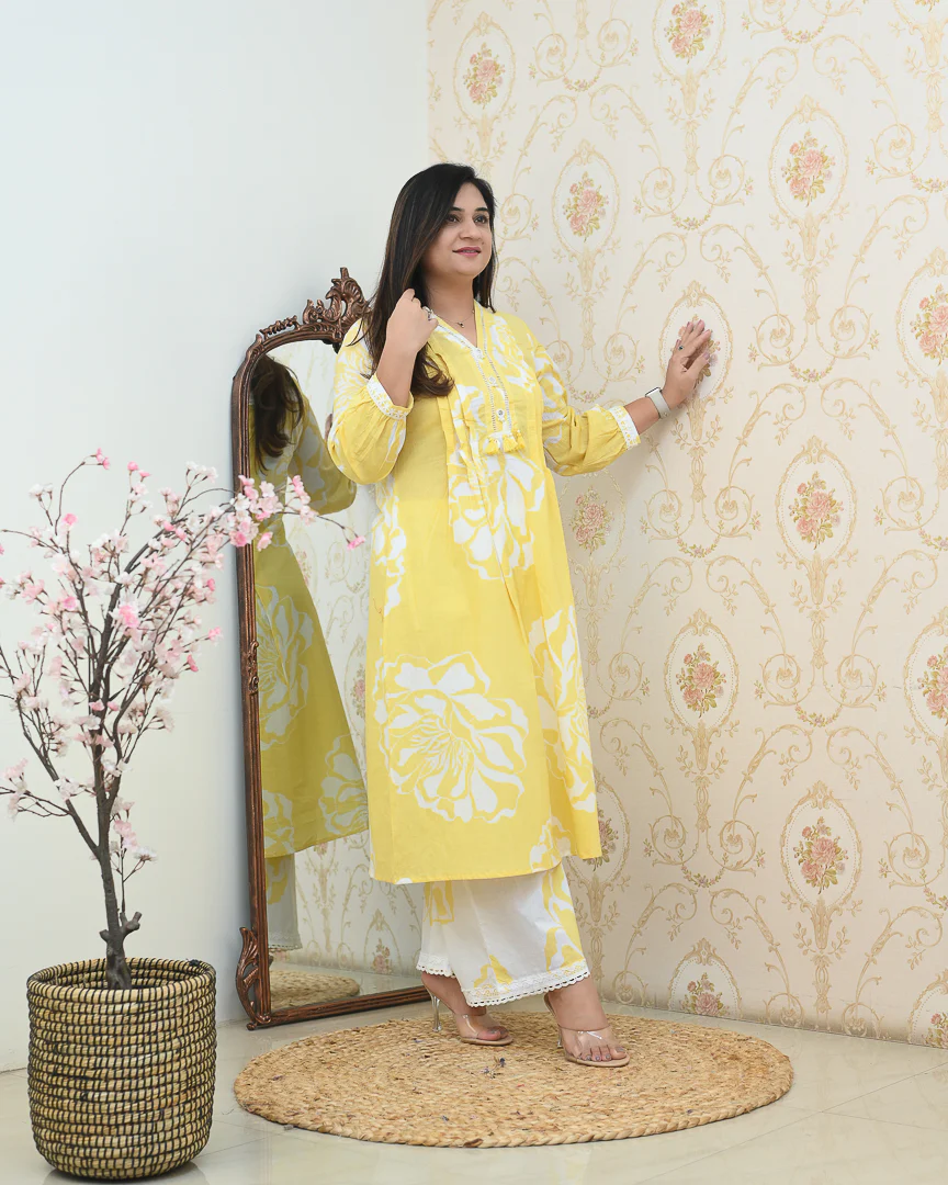 Mishika Cotton A-line Coord set - Image 7