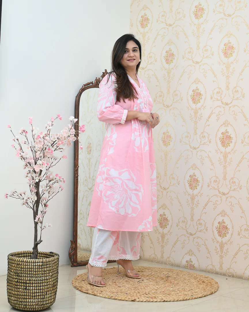 Mishika Cotton A-line Coord set - Image 8
