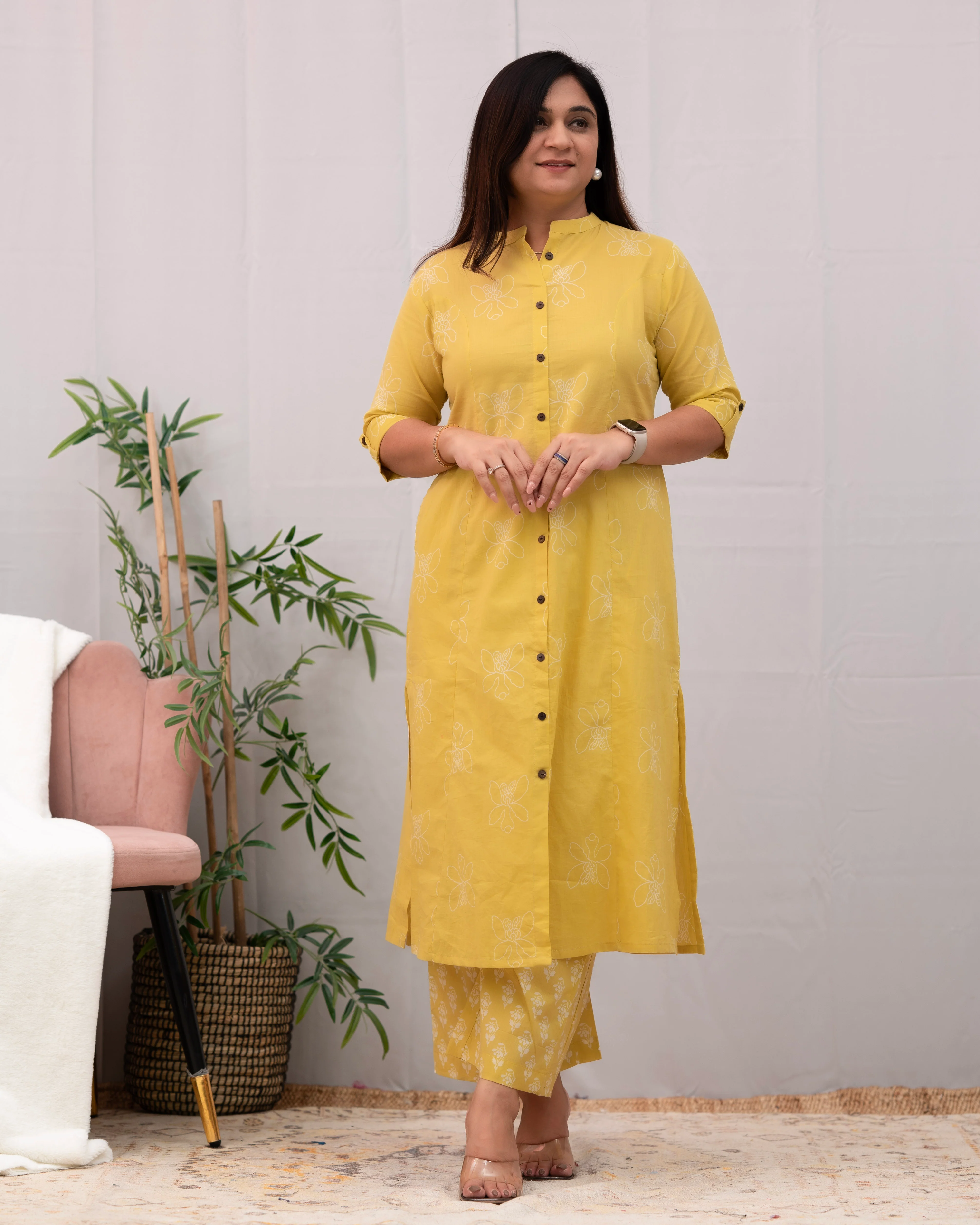 Naira A-line Cotton Coord set - Image 3