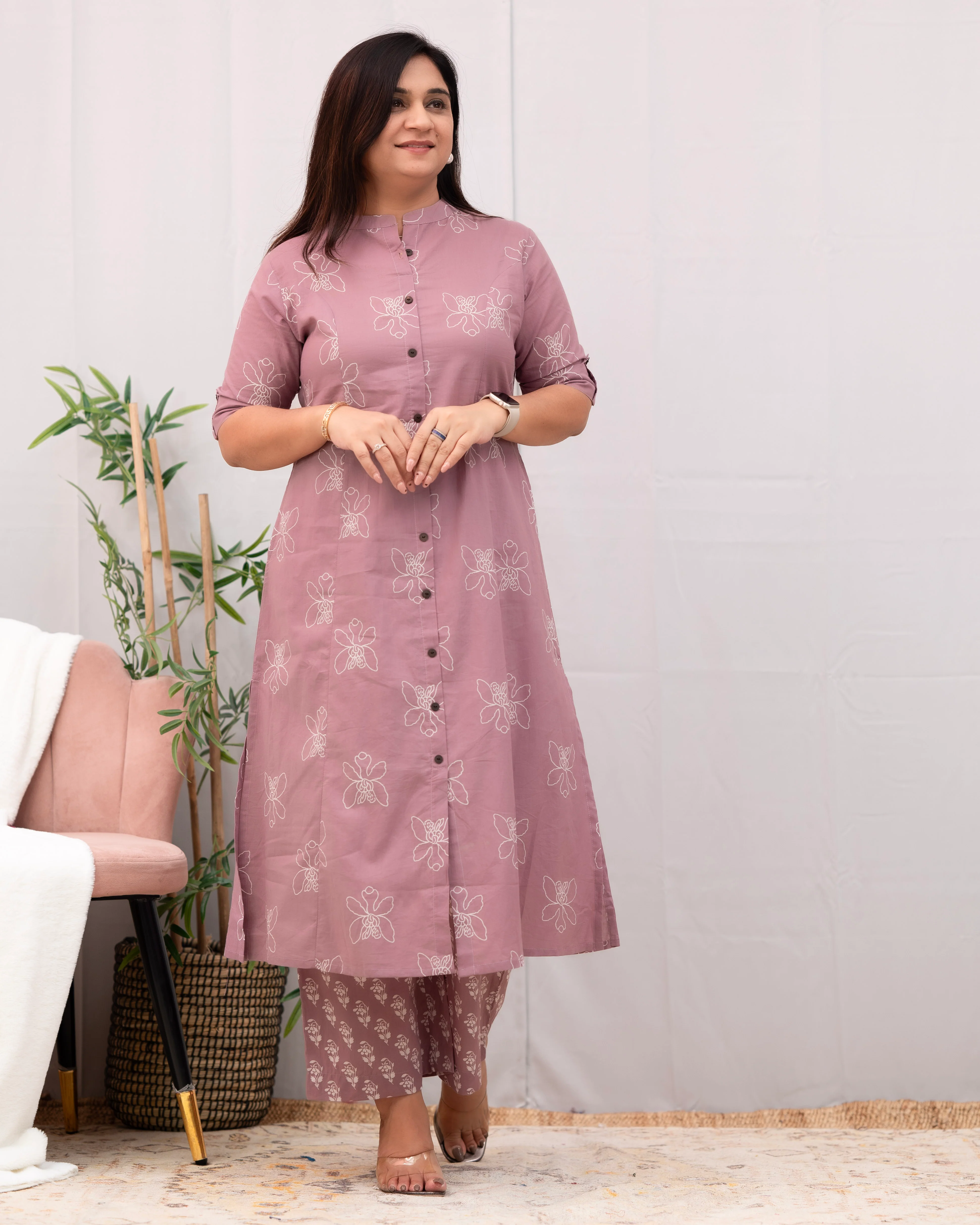 Naira A-line Cotton Coord set - Image 4