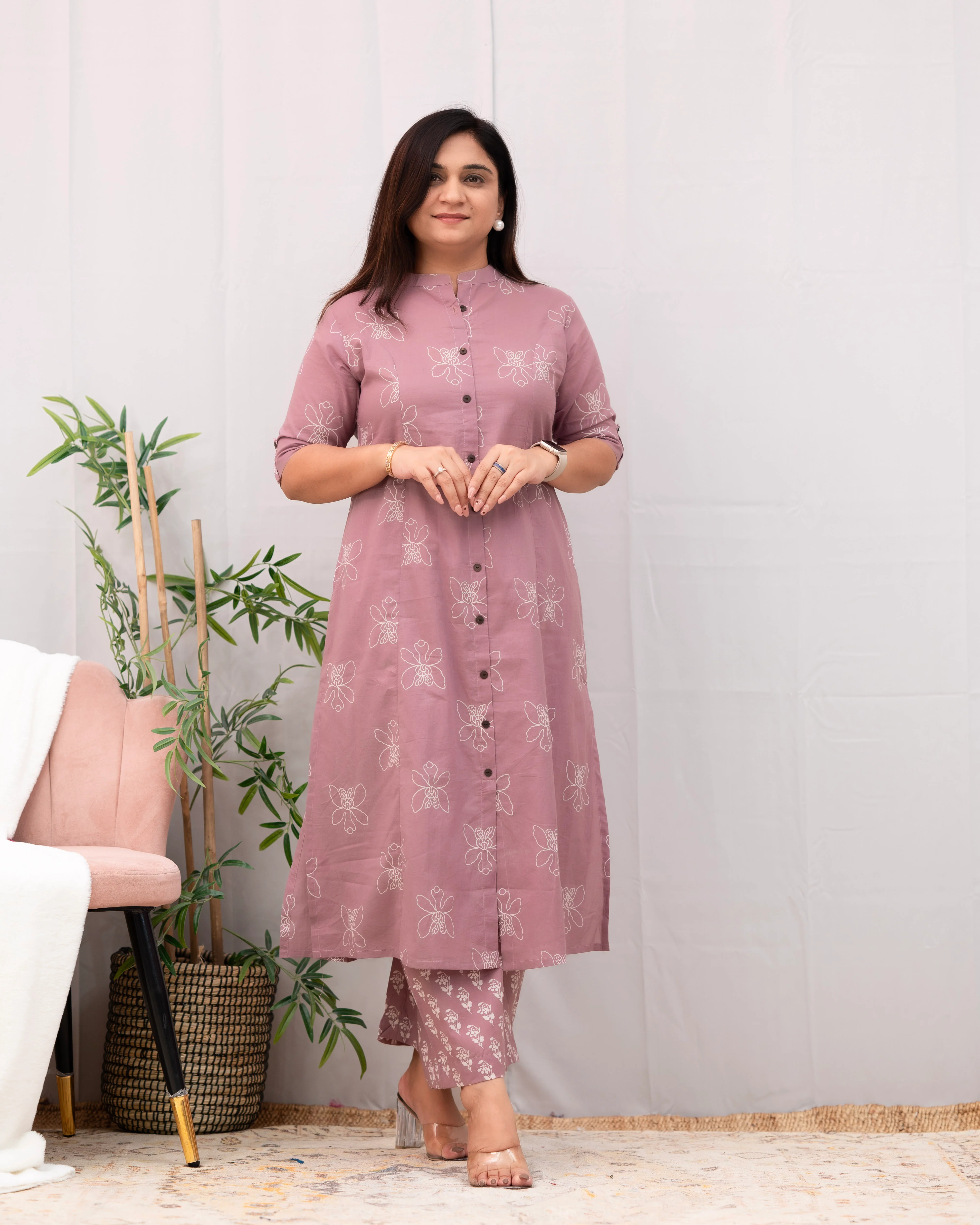 Naira A-line Cotton Coord set - Image 6