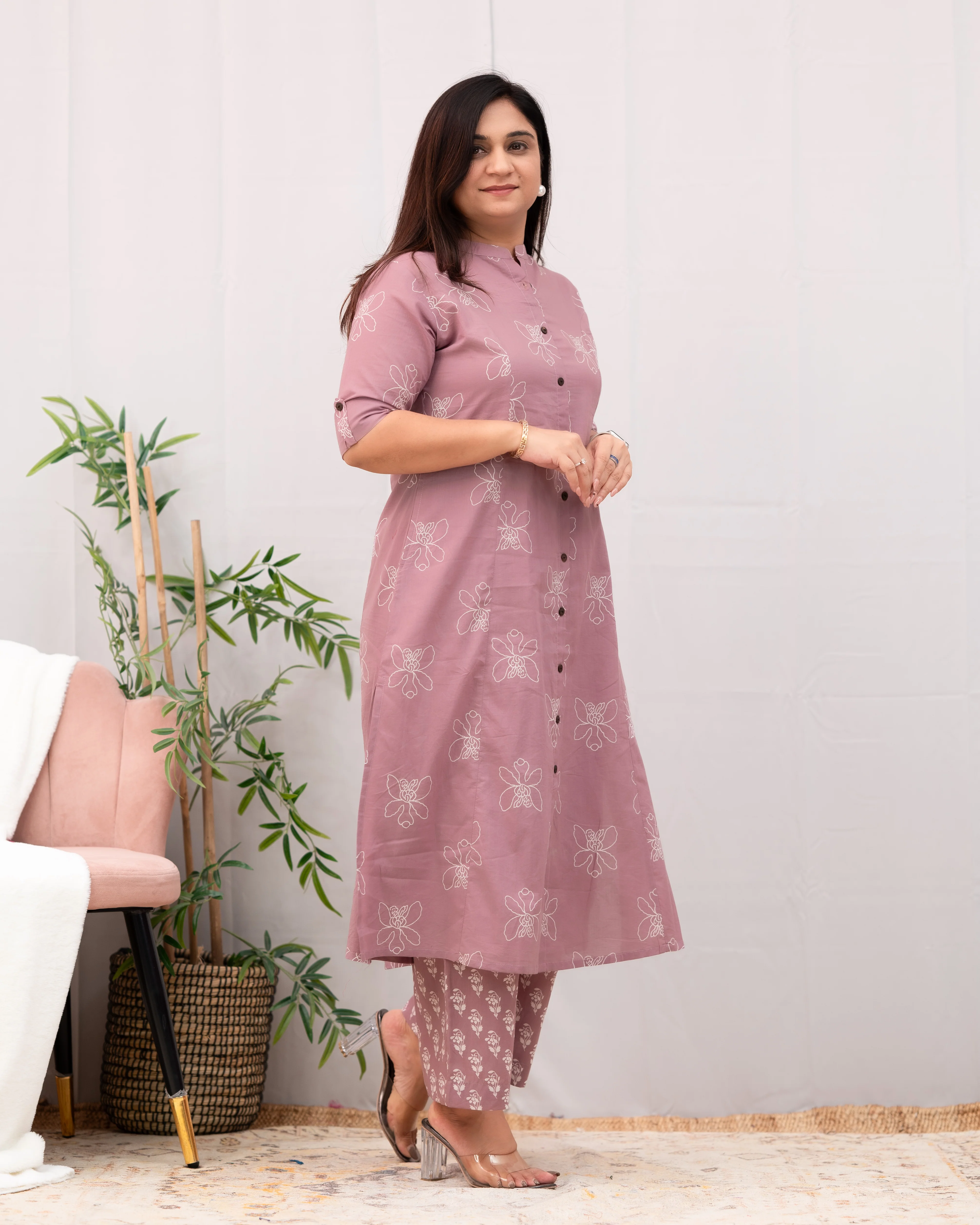 Naira A-line Cotton Coord set - Image 7