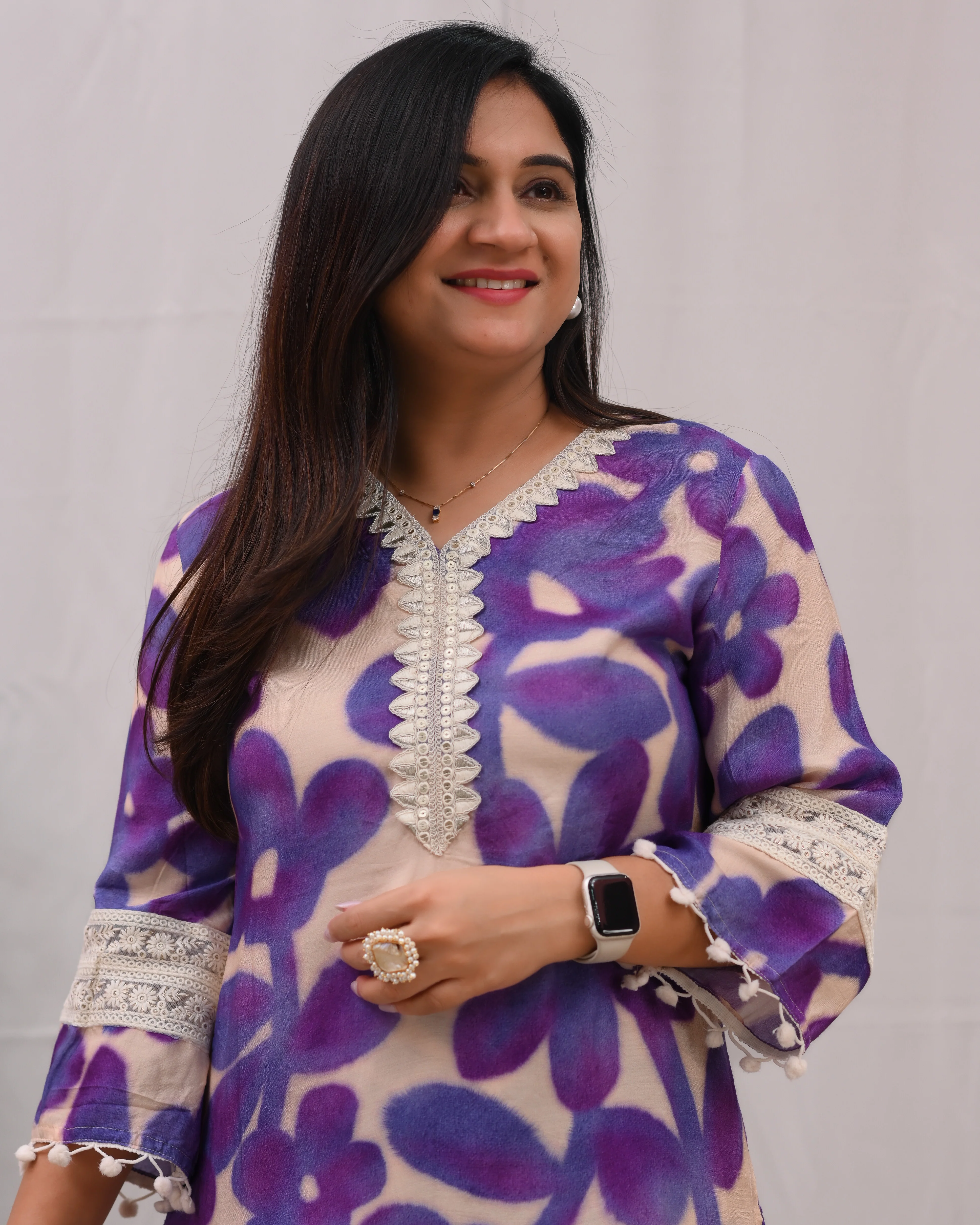 Namya Muslin Embroidered Plazo Set - Image 9