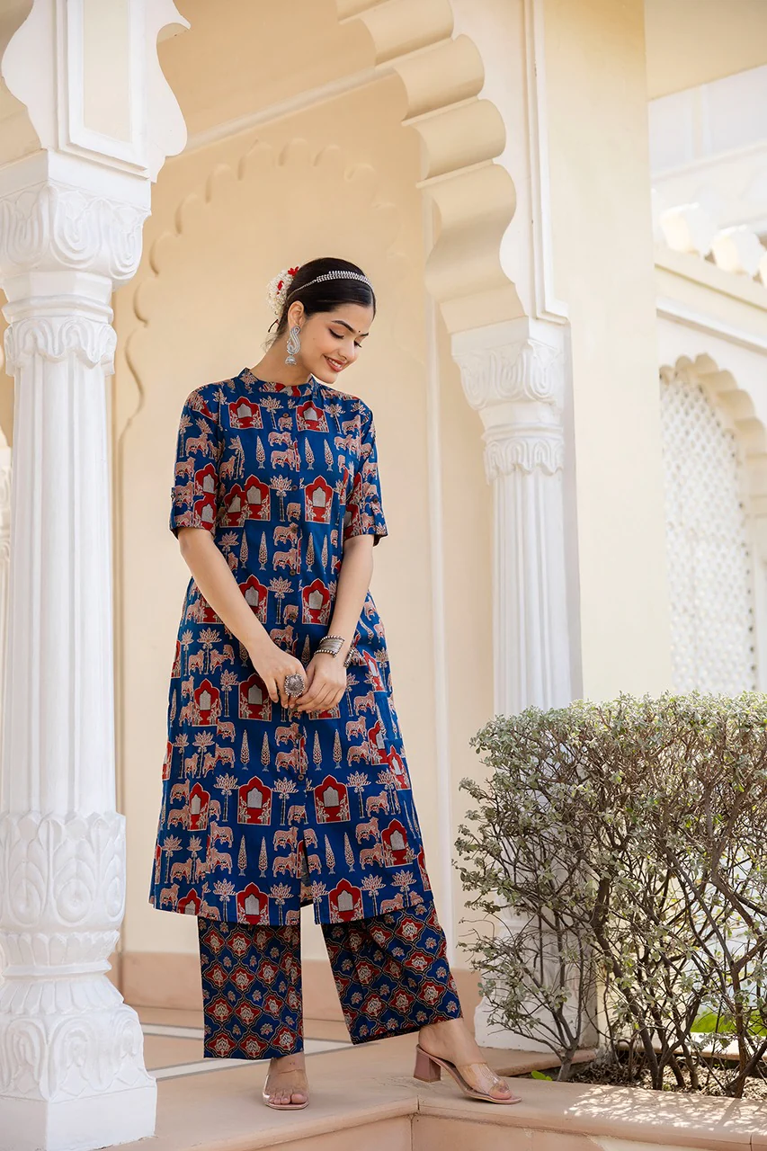 Navya Cotton A-line Coord set - Image 3