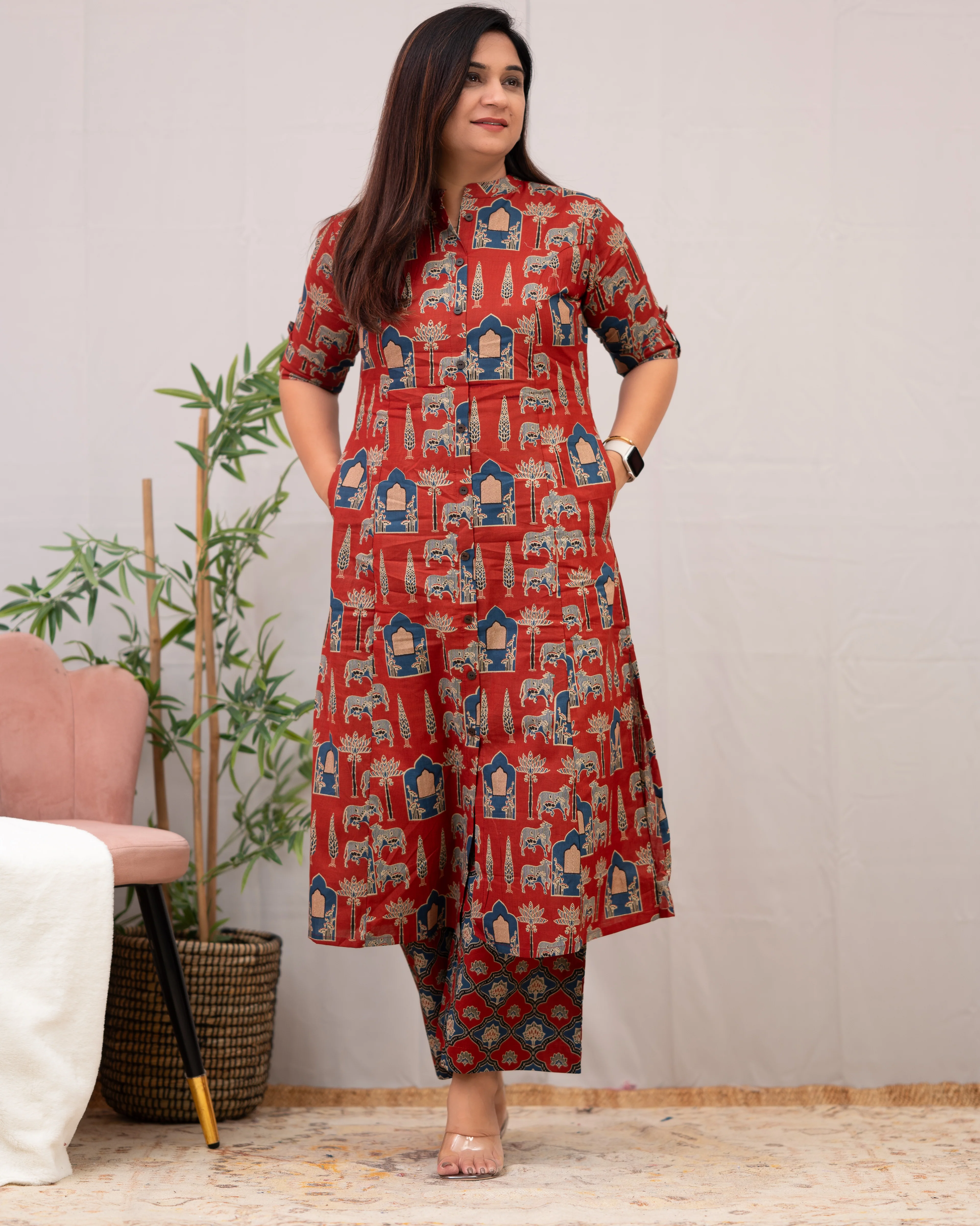 Navya Cotton A-line Coord set - Image 8