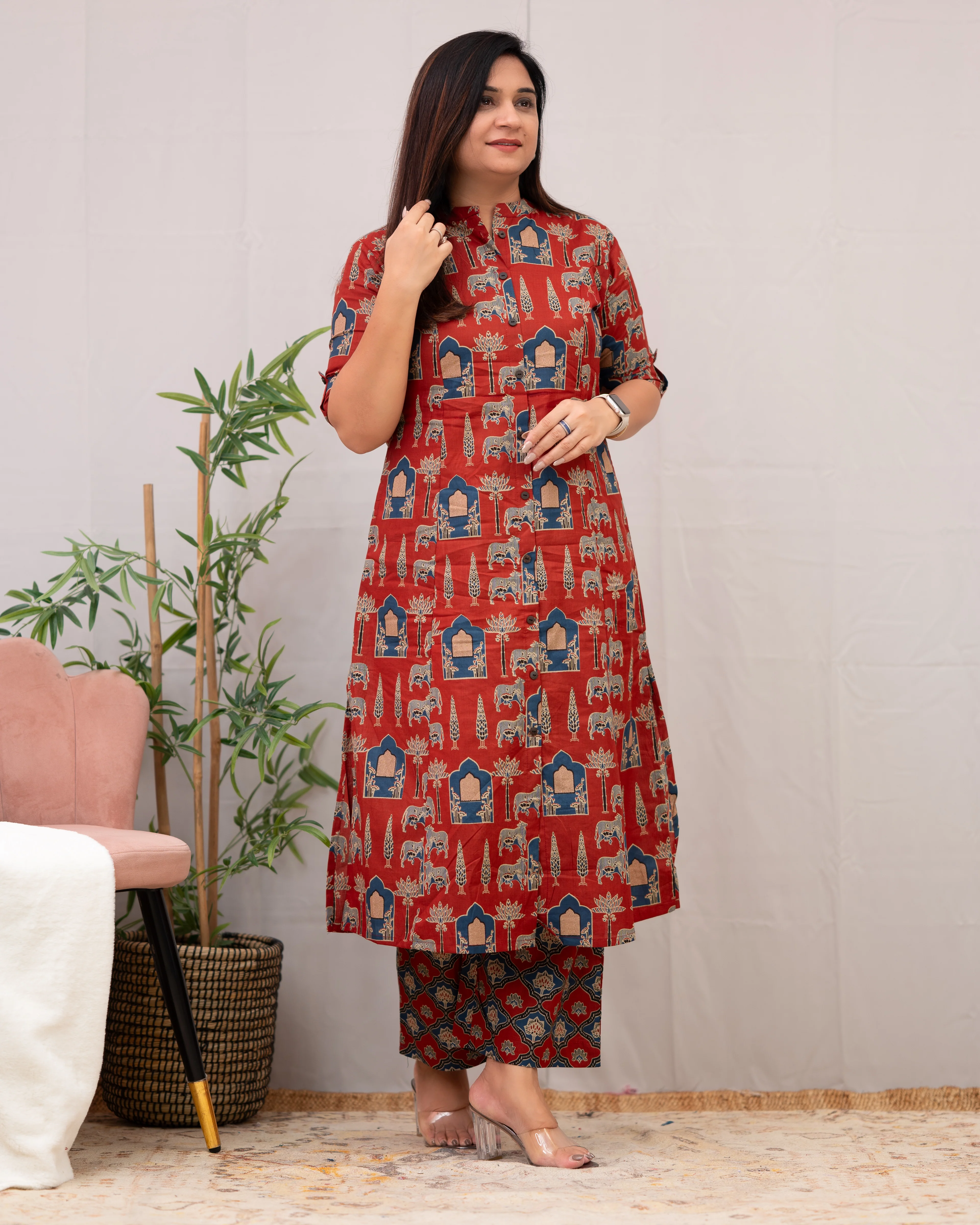 Navya Cotton A-line Coord set - Image 9