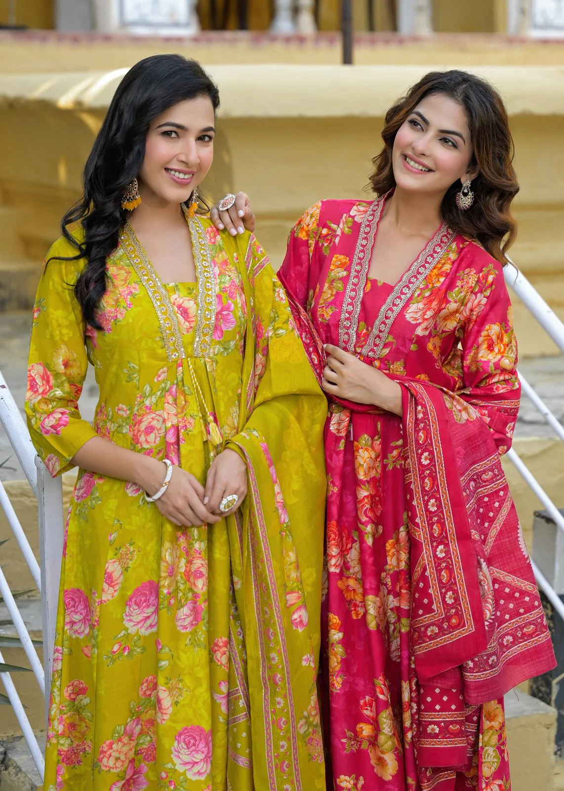 Nehal Vetican Silk A-line Divider Set - Image 8