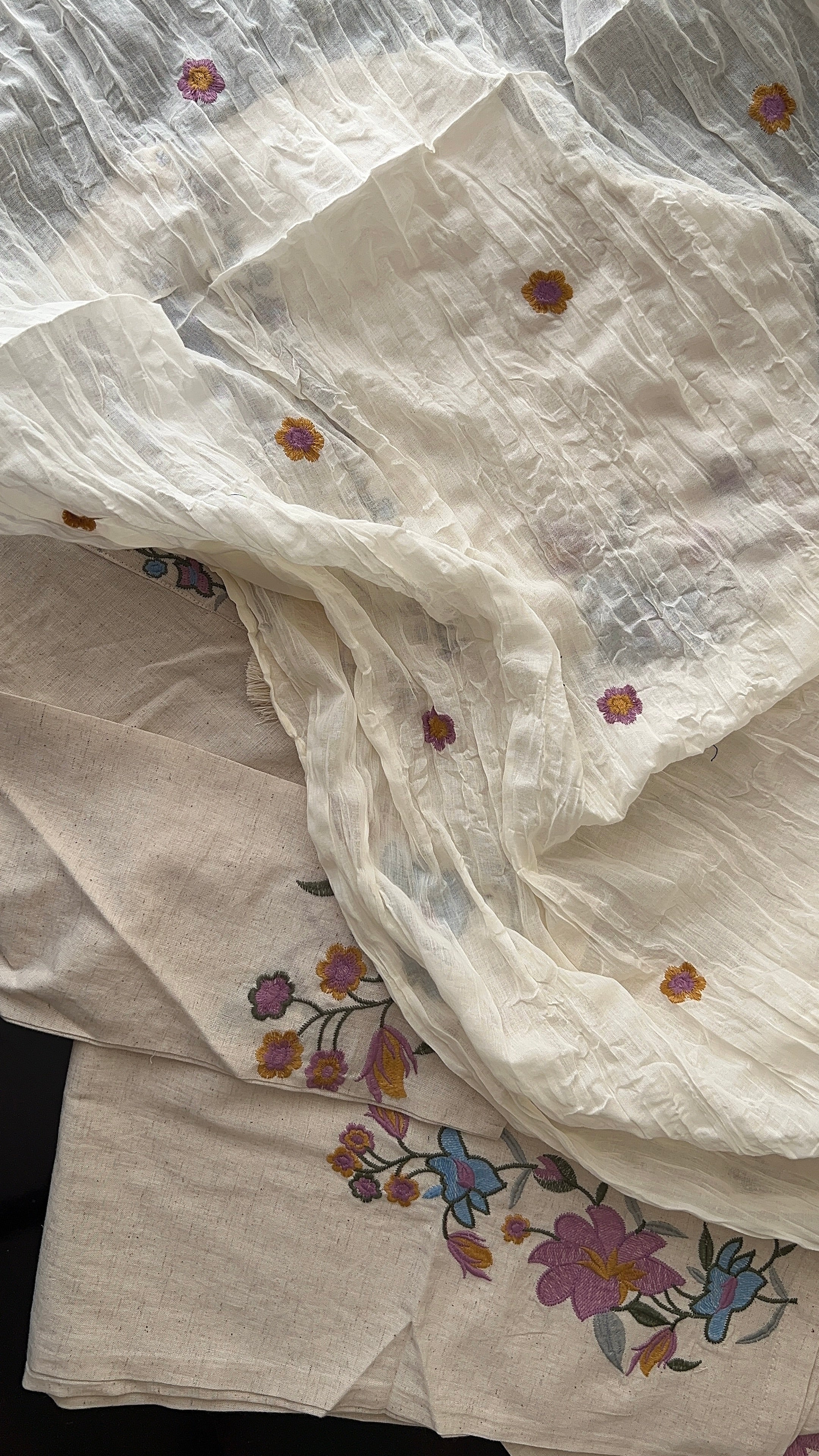 Nimrat Cotton Embroidered Pant Set - Image 4